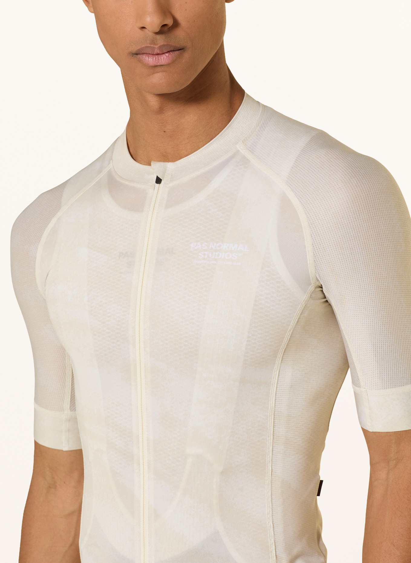 PAS NORMAL STUDIOS Fietsjersey MECHANISM: ECRU