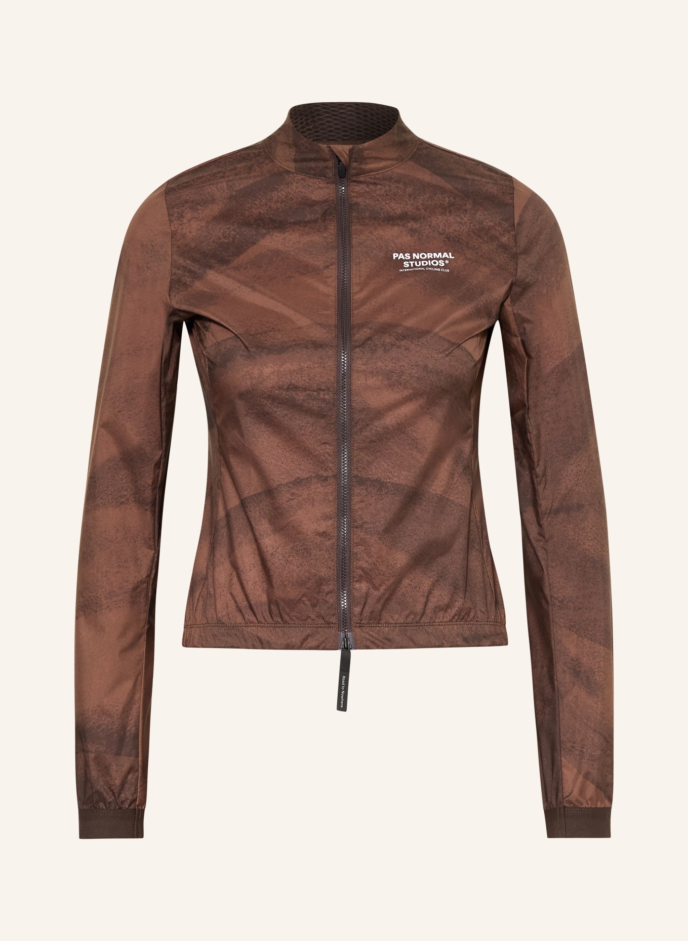 PAS NORMAL STUDIOS Cycling jacket MECHANISM STOW AWAY: DARK BROWN