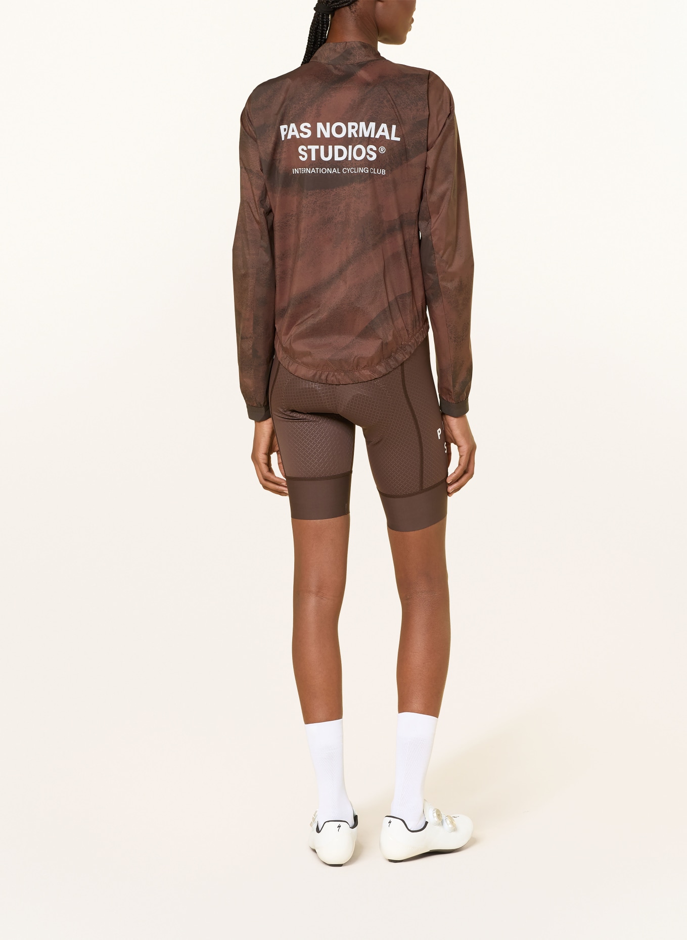 PAS NORMAL STUDIOS Cycling jacket MECHANISM STOW AWAY: DARK BROWN