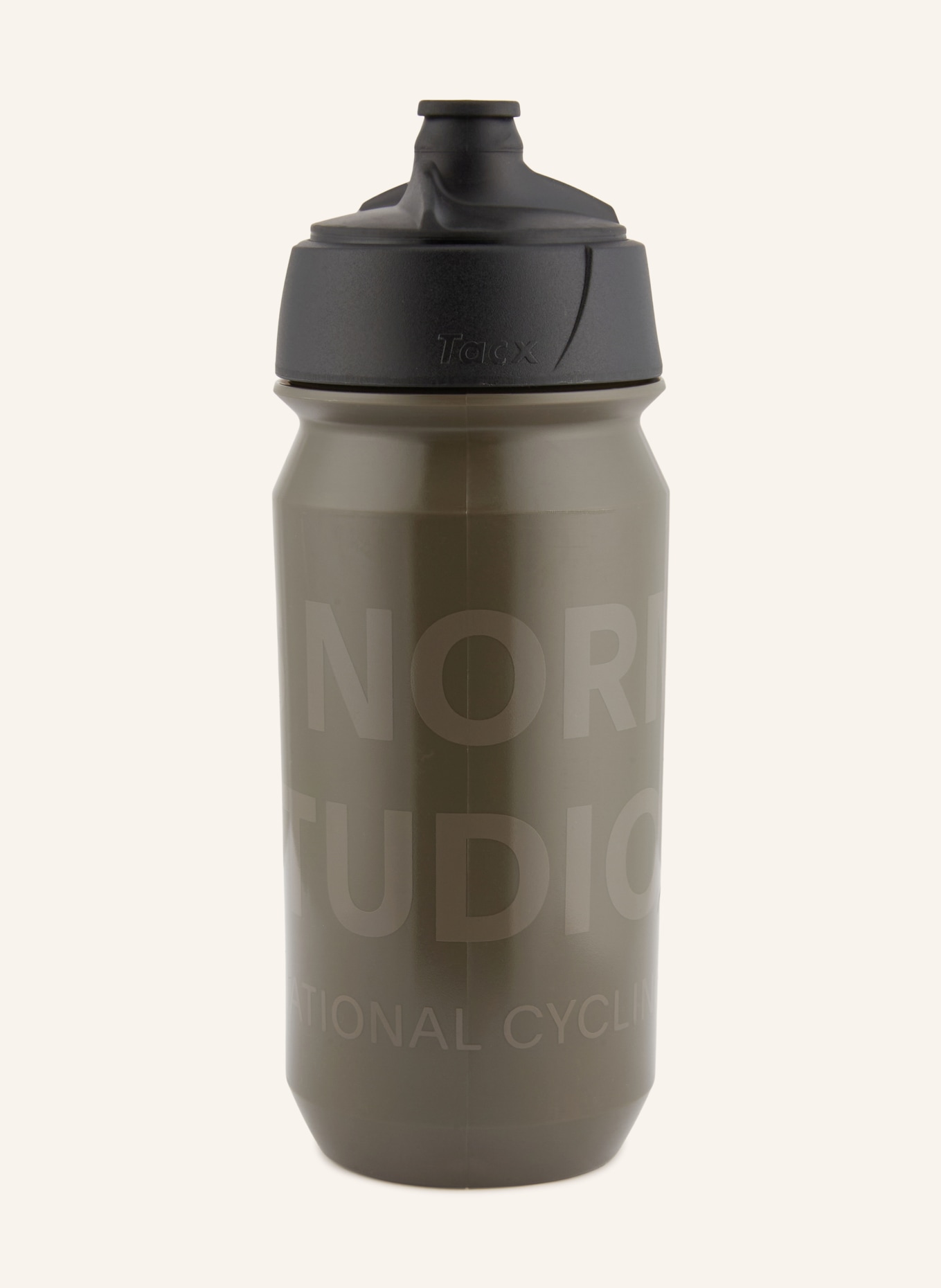 PAS NORMAL STUDIOS Drinkfles LOGO BIDON: TAUPE / ZWART