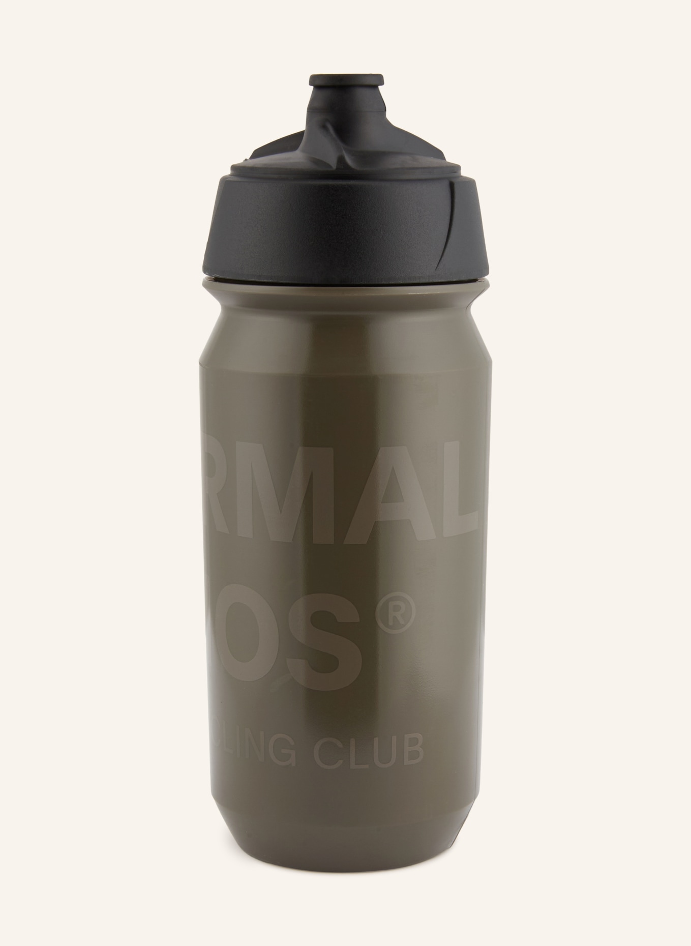 PAS NORMAL STUDIOS Drinkfles LOGO BIDON: TAUPE / ZWART