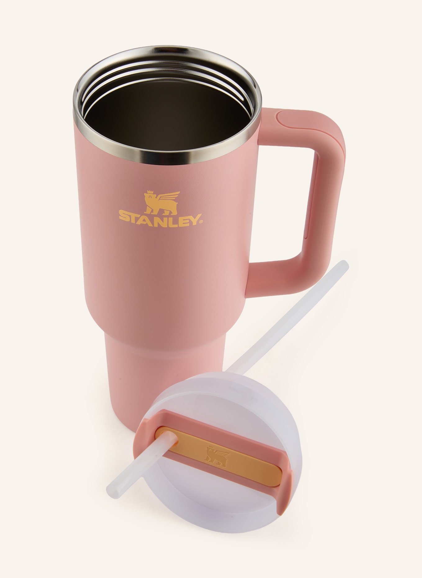 STANLEY Thermosbeker THE QUENCHER H2.O FLOWSTATE™: ROZE / ZILVER