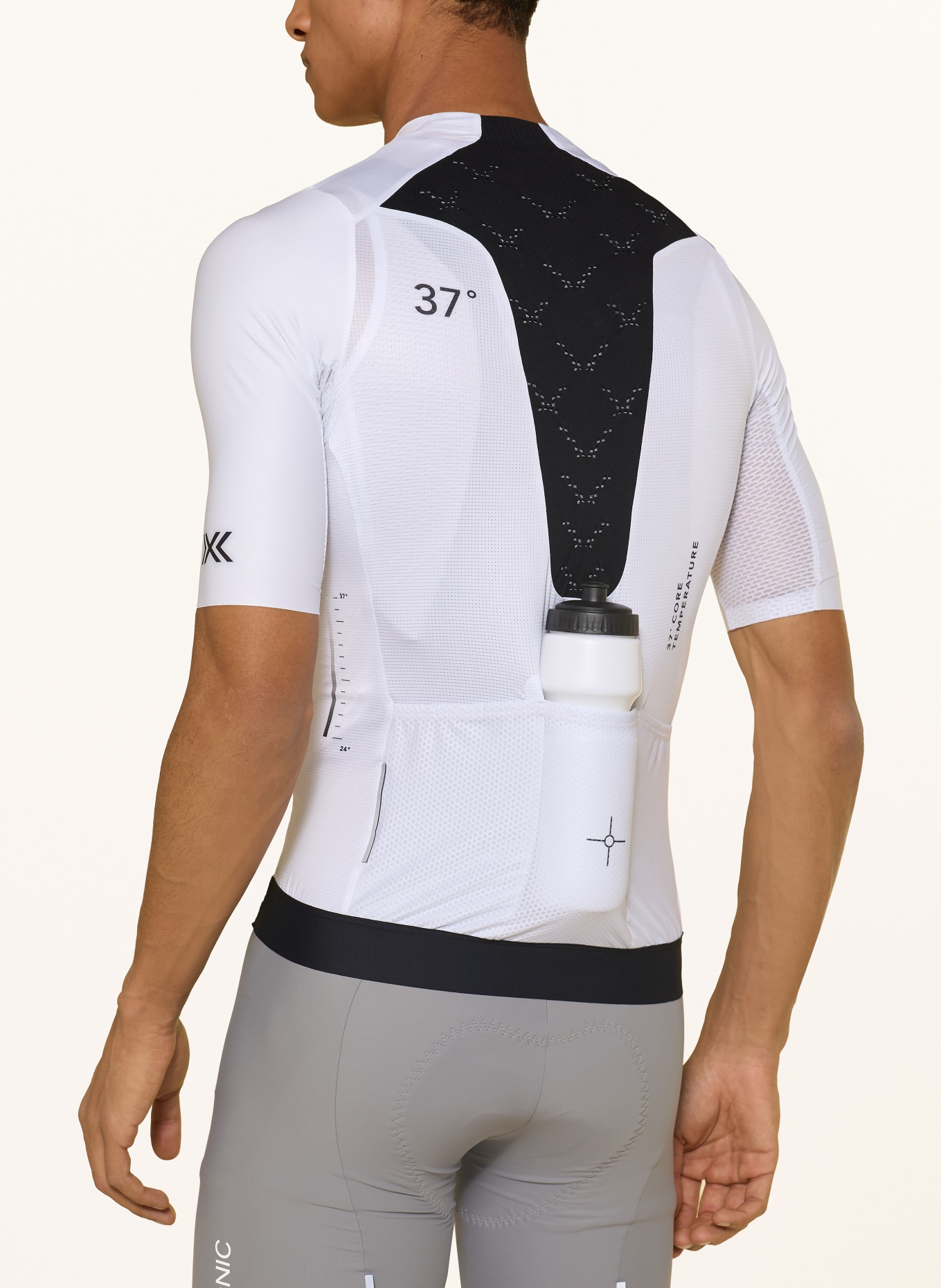 X-BIONIC Radtrikot COREFUSION AERO: WEISS / SCHWARZ
