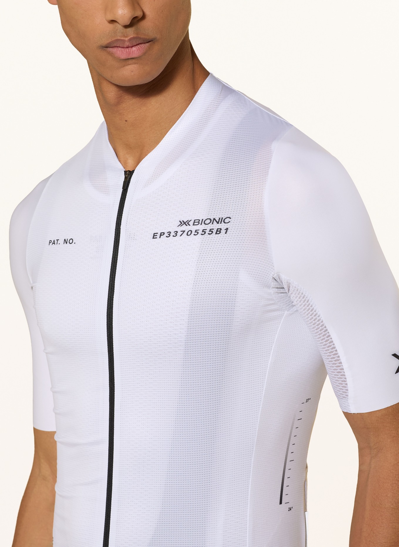 X-BIONIC Radtrikot COREFUSION AERO: WEISS / SCHWARZ