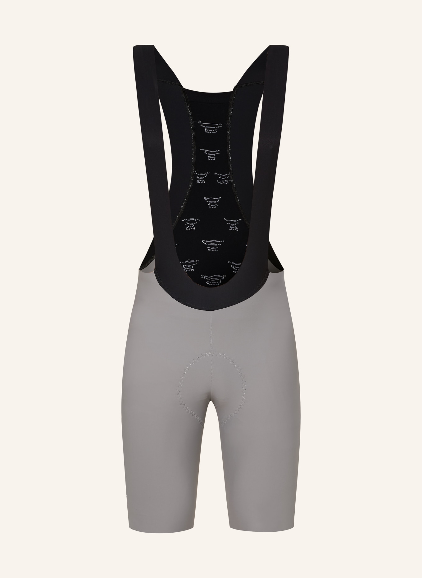 X-BIONIC Cycling shorts COREFUSION BIB with straps and padded insert: LIGHT GRAY