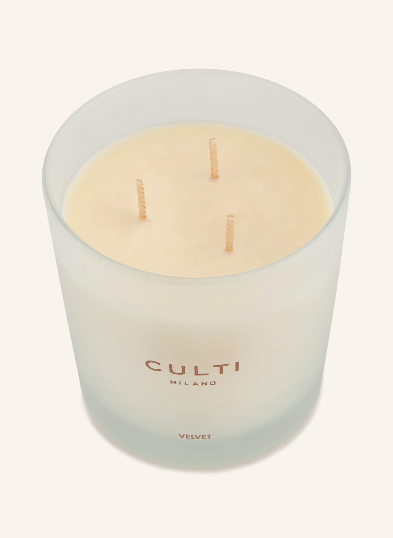 CULTI Duftkerze VELVET: WEISS