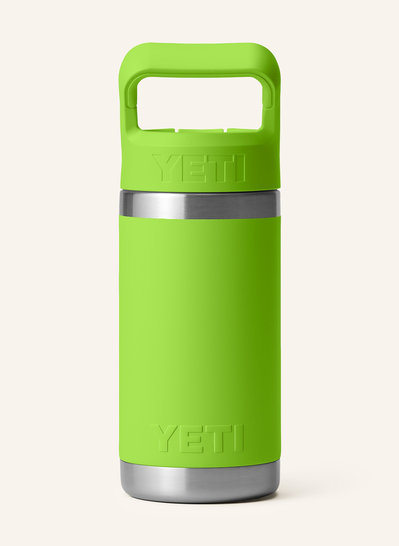 YETI Isolierflasche RAMBLER®JR: NEONGRÜN / SILBER