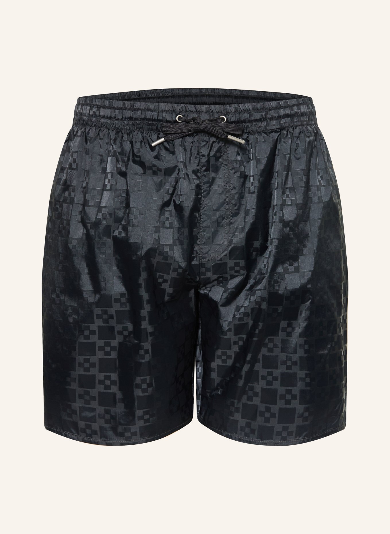 SANDRO Badeshorts: DUNKELGRAU / SCHWARZ