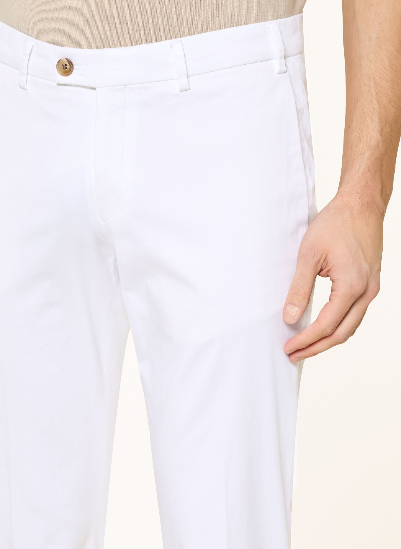 HILTL Chino slim fit: WIT