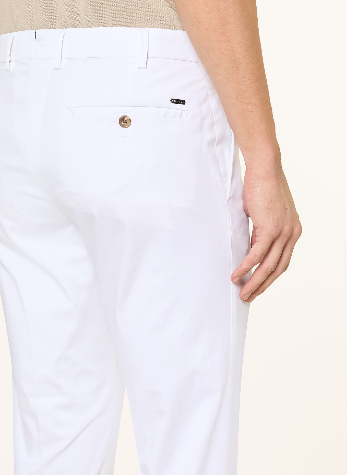 HILTL Chino slim fit: WIT