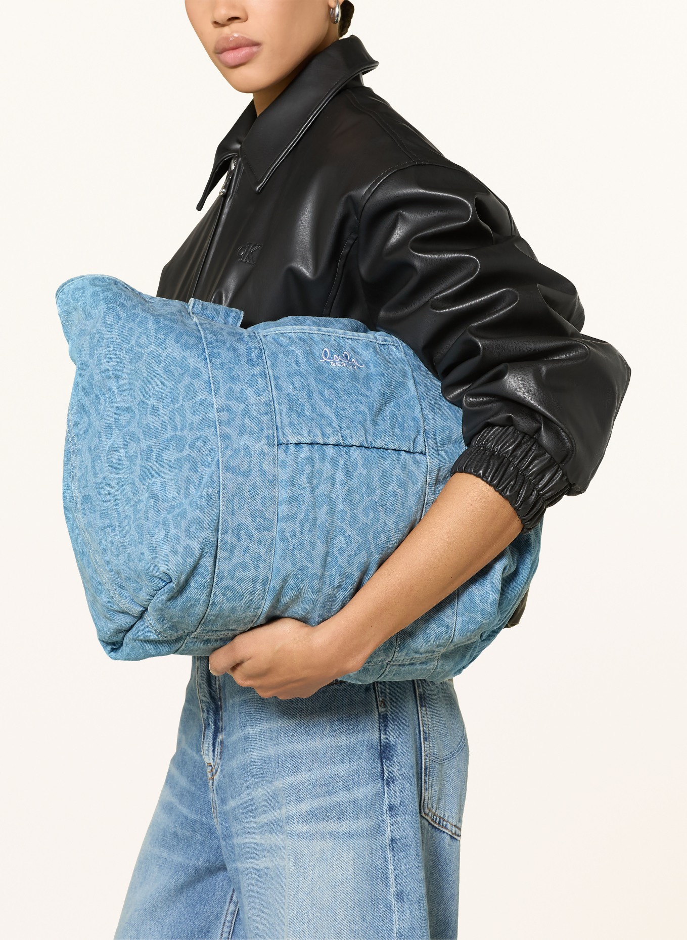 Lala Berlin Shopper MERGE: LICHTBLAUW