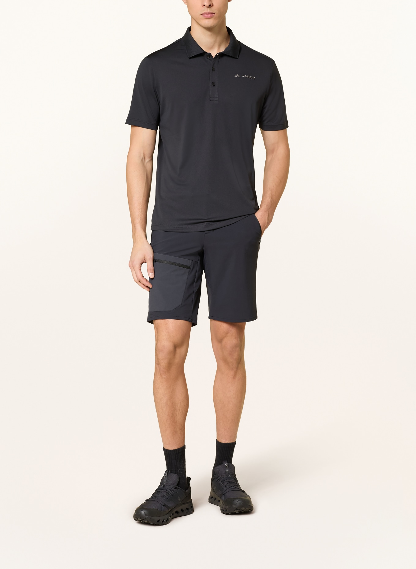 VAUDE Performance polo shirt ESSENTIAL: BLACK