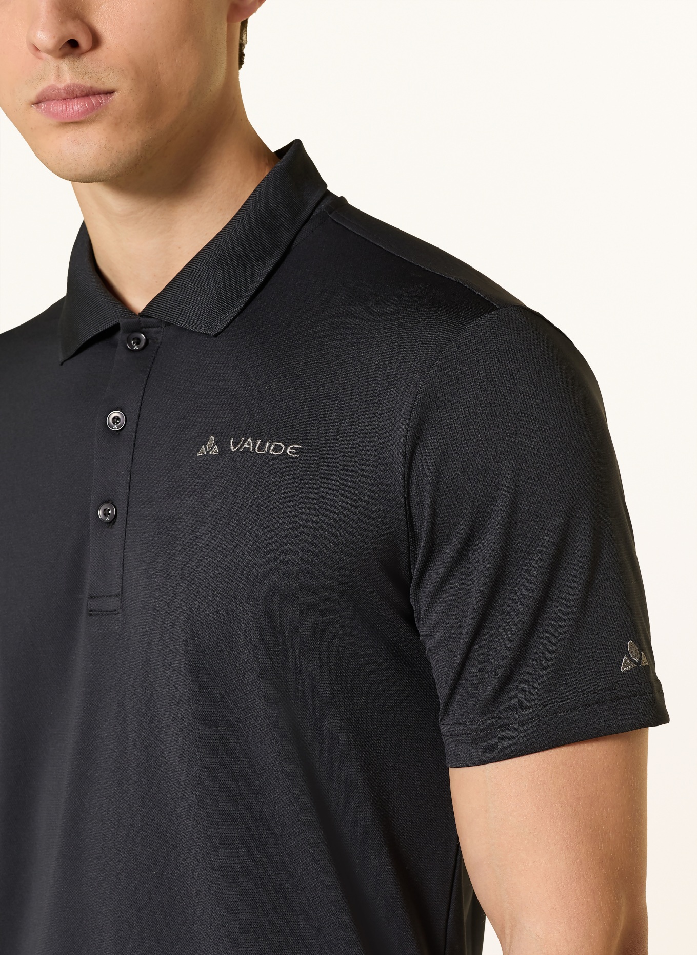 VAUDE Performance polo shirt ESSENTIAL: BLACK