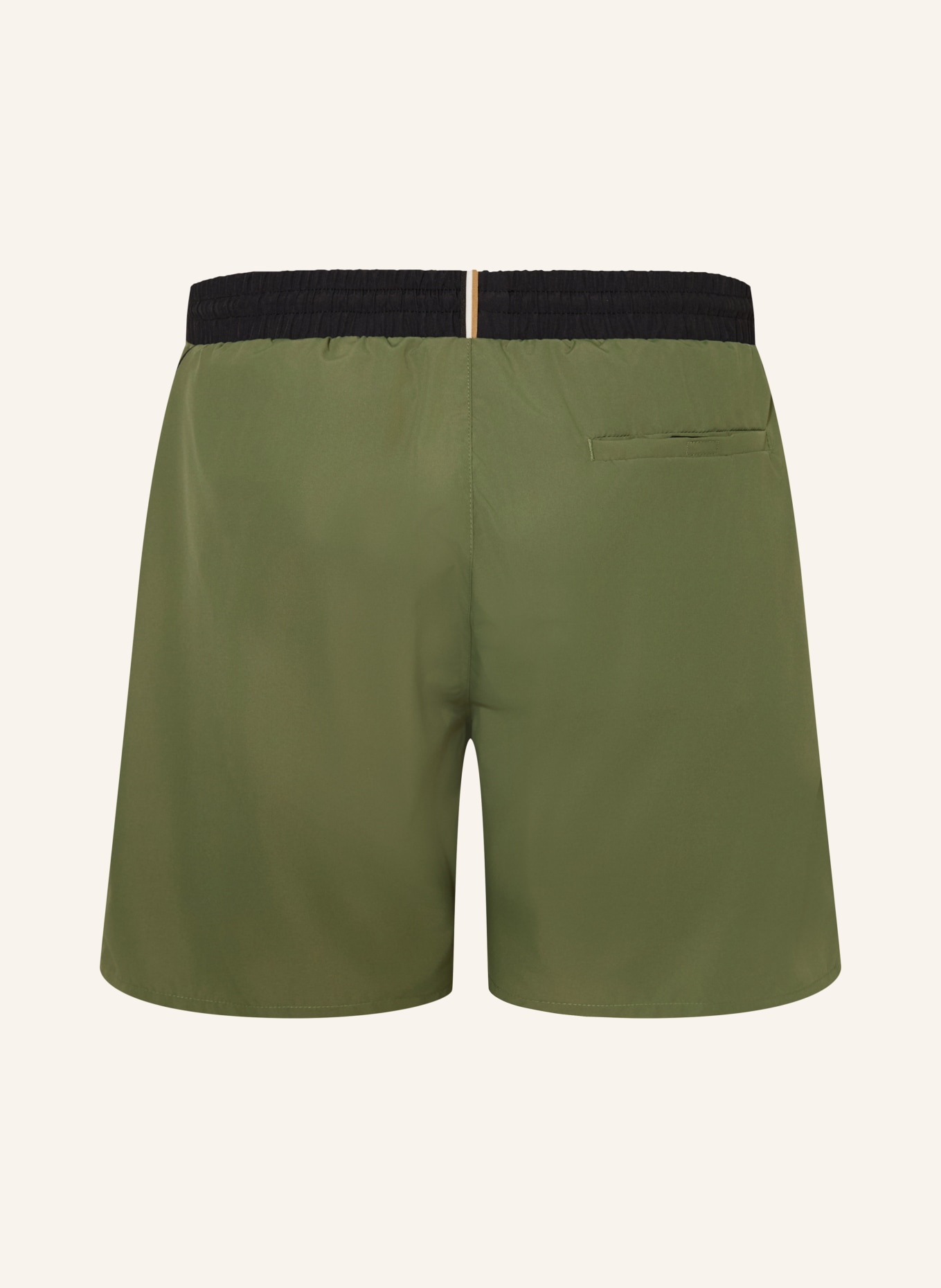 BOSS Badeshorts STARFISH: OLIV / SCHWARZ