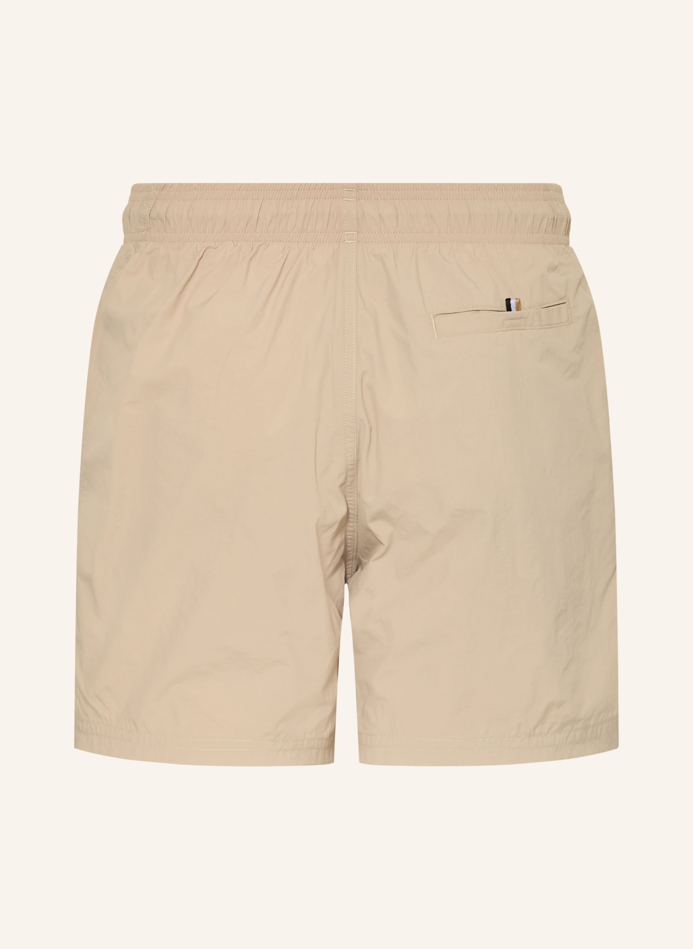 BOSS Badeshorts OCTOPUS: BEIGE / WEISS