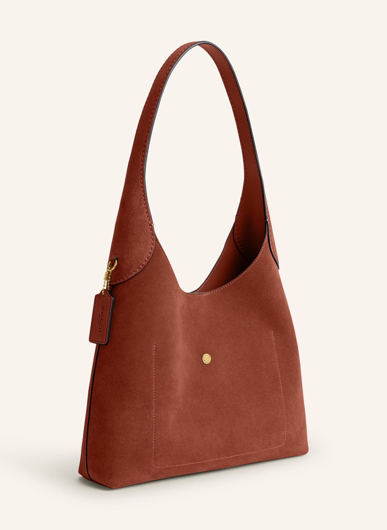 COACH Beuteltasche BROOKLYN 28: BRAUN / GOLD