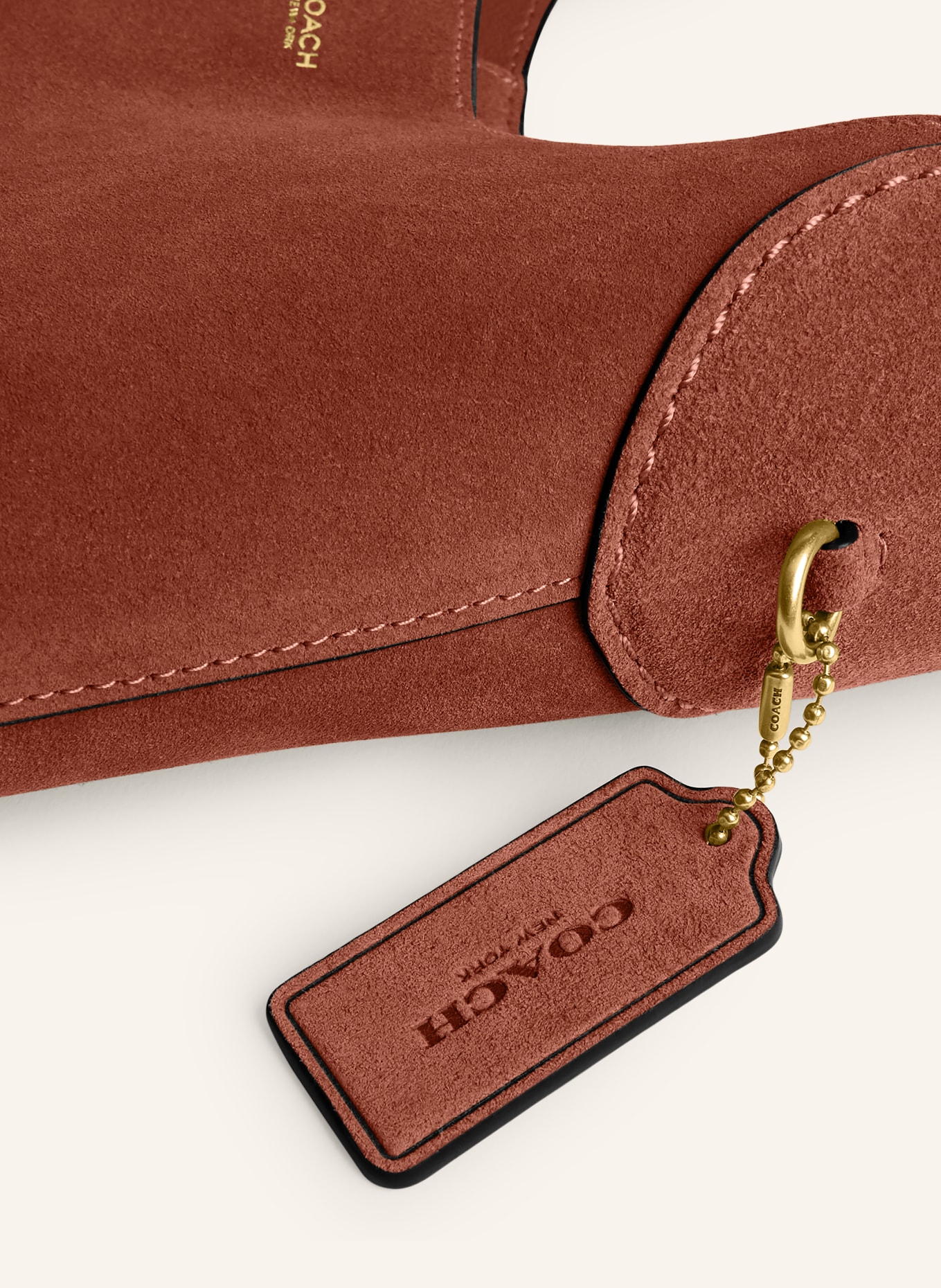 COACH Beuteltasche BROOKLYN 28: BRAUN / GOLD