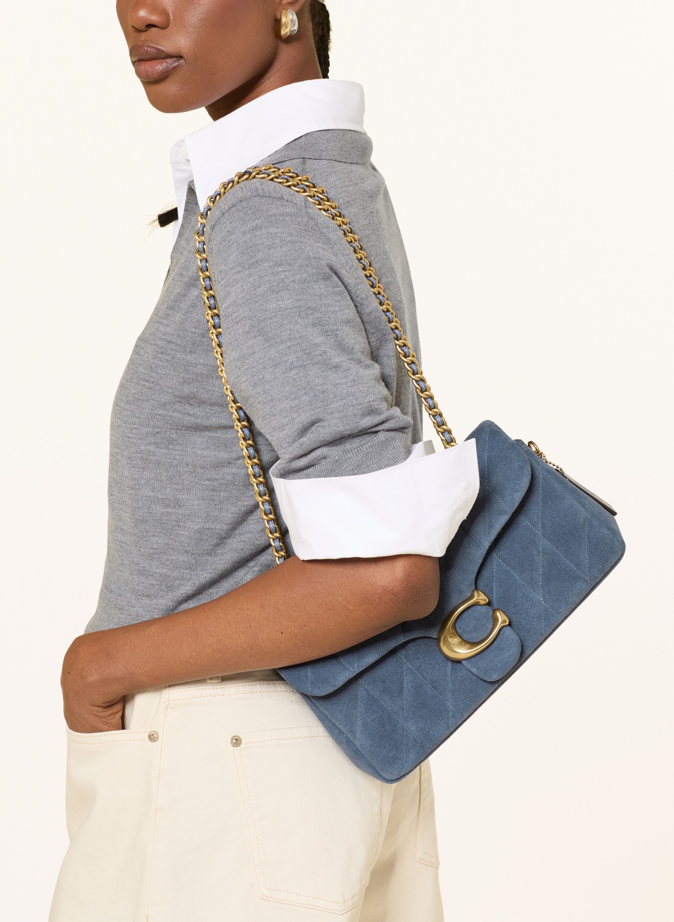 COACH Umhängetasche TABBY 26: DUNKELBLAU