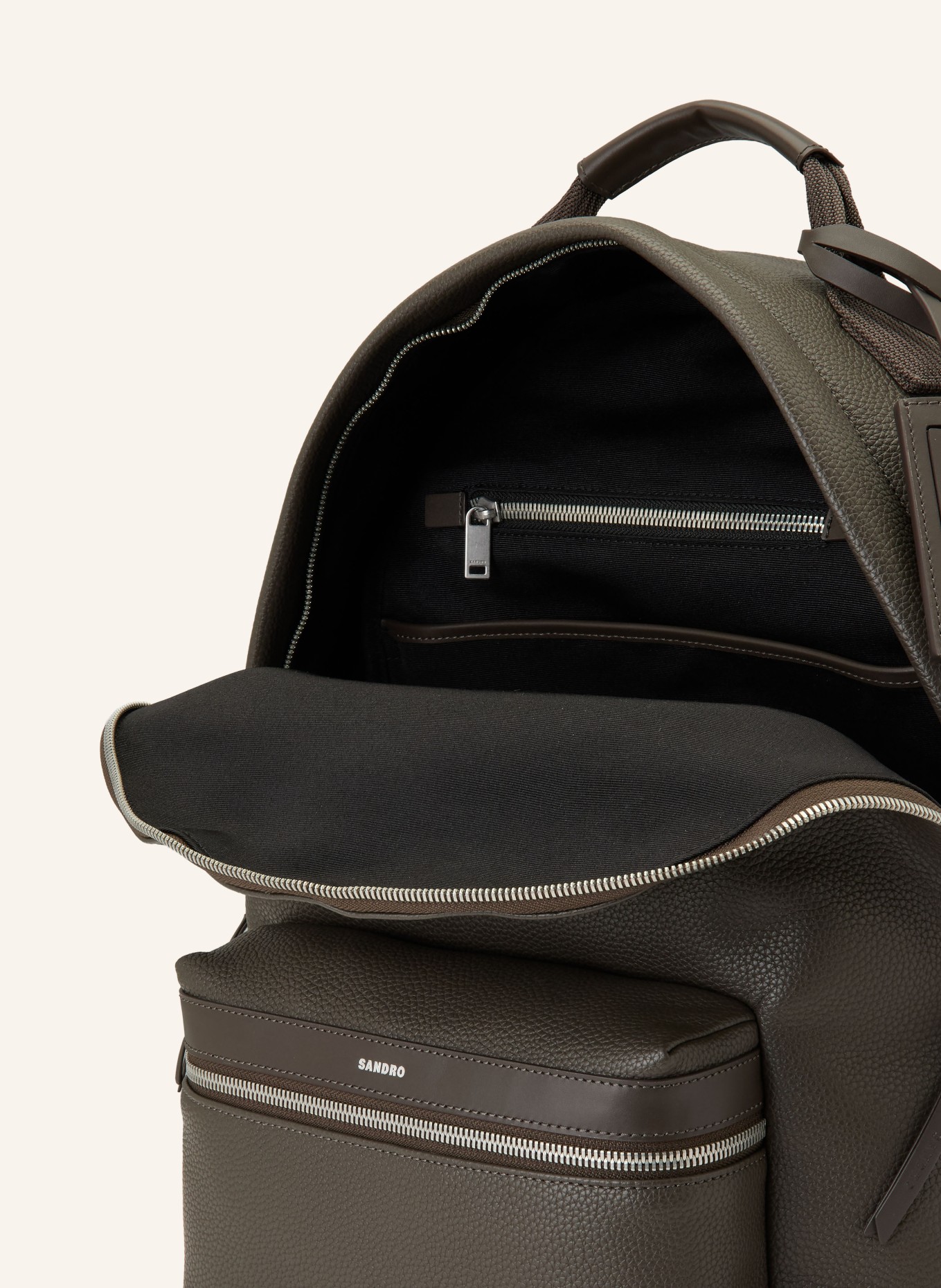 SANDRO Rucksack: DUNKELGRAU