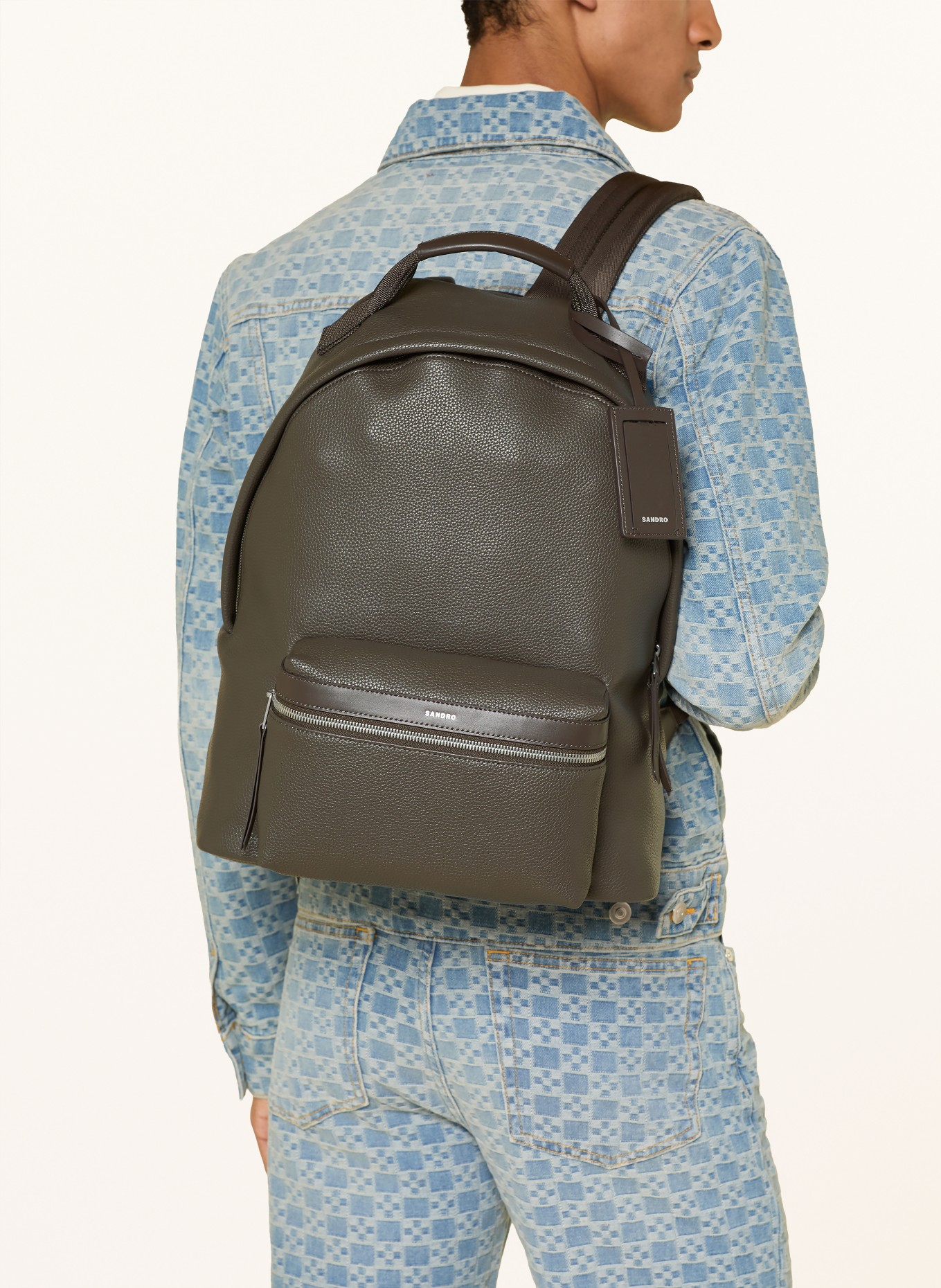 SANDRO Rucksack: DUNKELGRAU