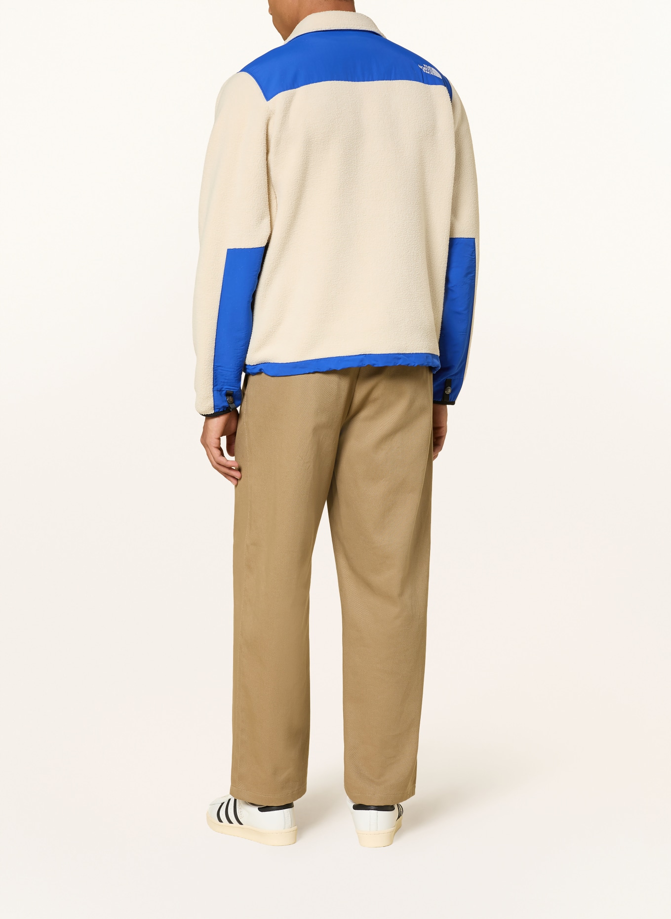 THE NORTH FACE Veste polaire DENALI en mélange de matières: CRÈME / BLEU