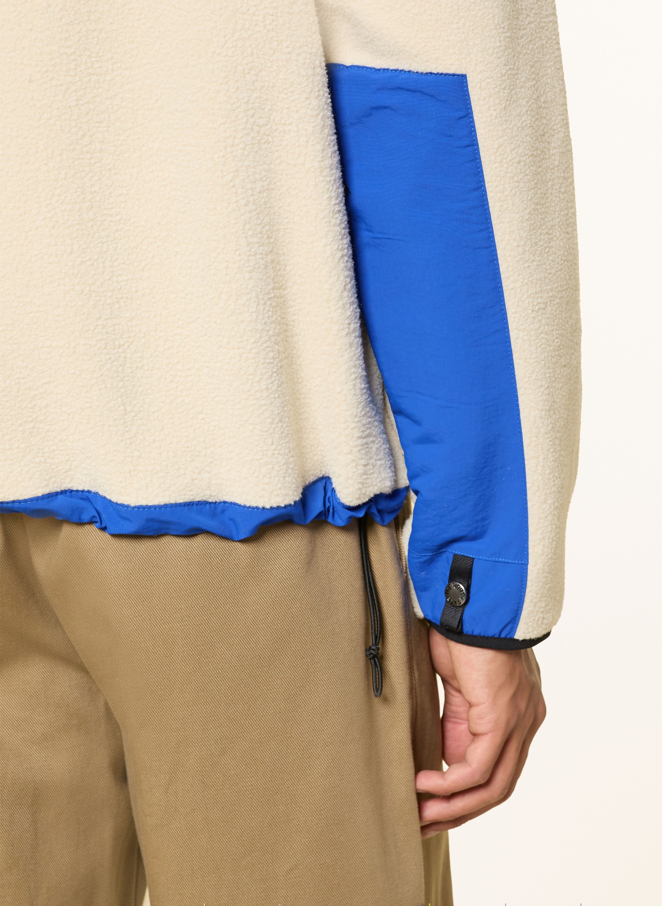 THE NORTH FACE Veste polaire DENALI en mélange de matières: CRÈME / BLEU