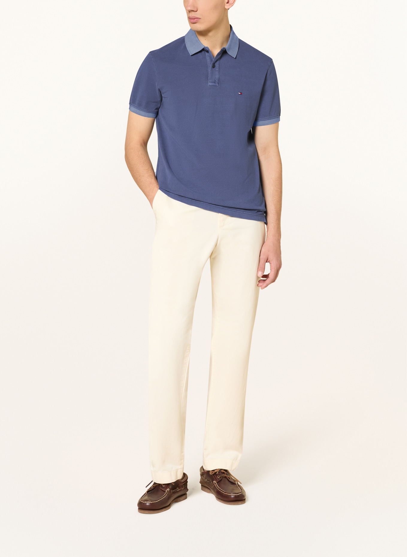 TOMMY HILFIGER Piqué poloshirt Regular Fit: BLAUW