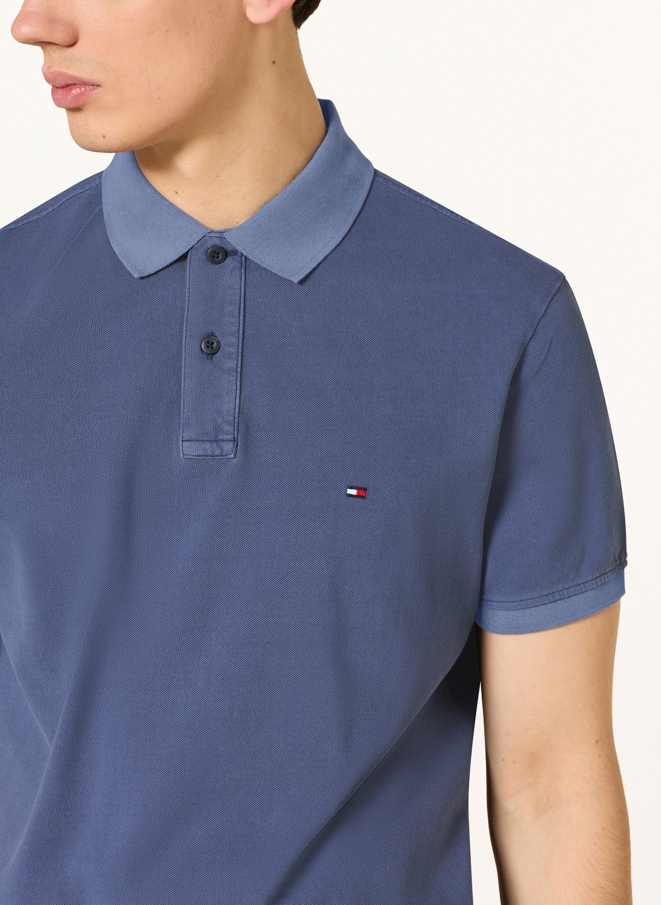 TOMMY HILFIGER Piqué poloshirt Regular Fit: BLAUW