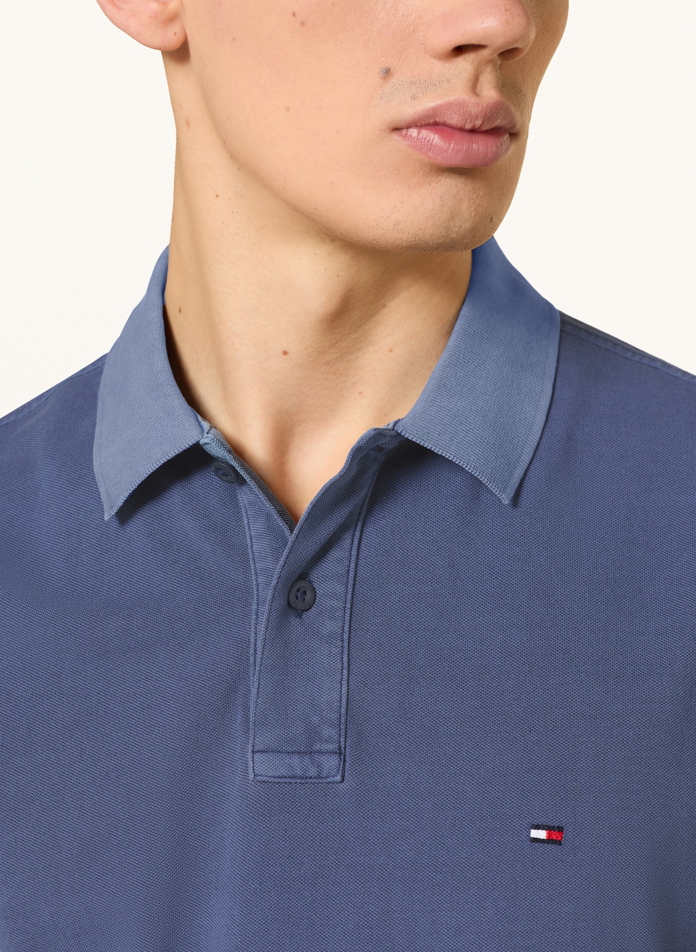 TOMMY HILFIGER Piqué poloshirt Regular Fit: BLAUW