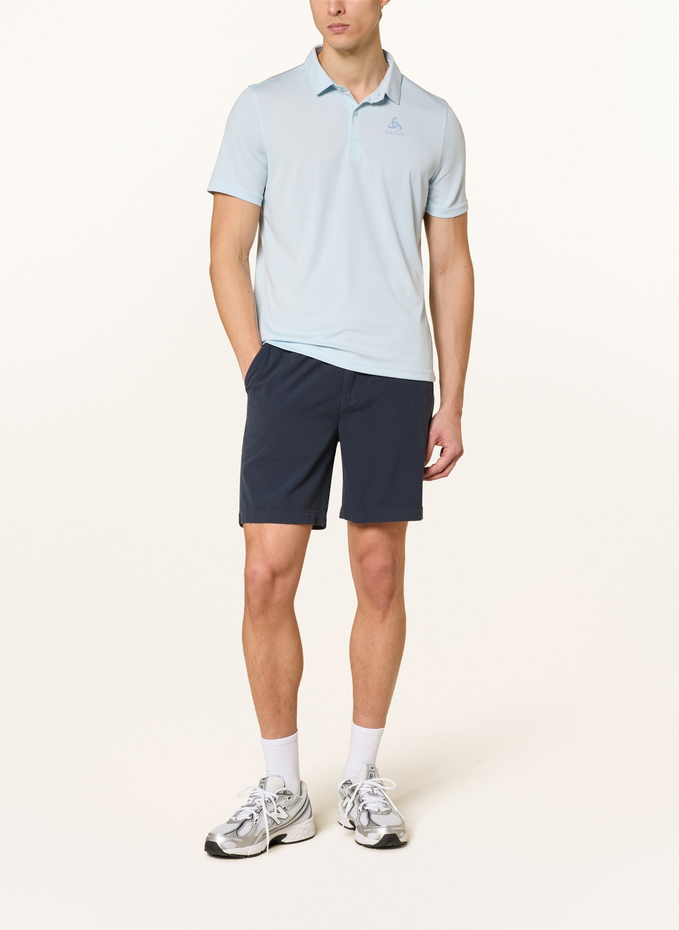 odlo Performance polo shirt CARDADA regular fit: LIGHT BLUE