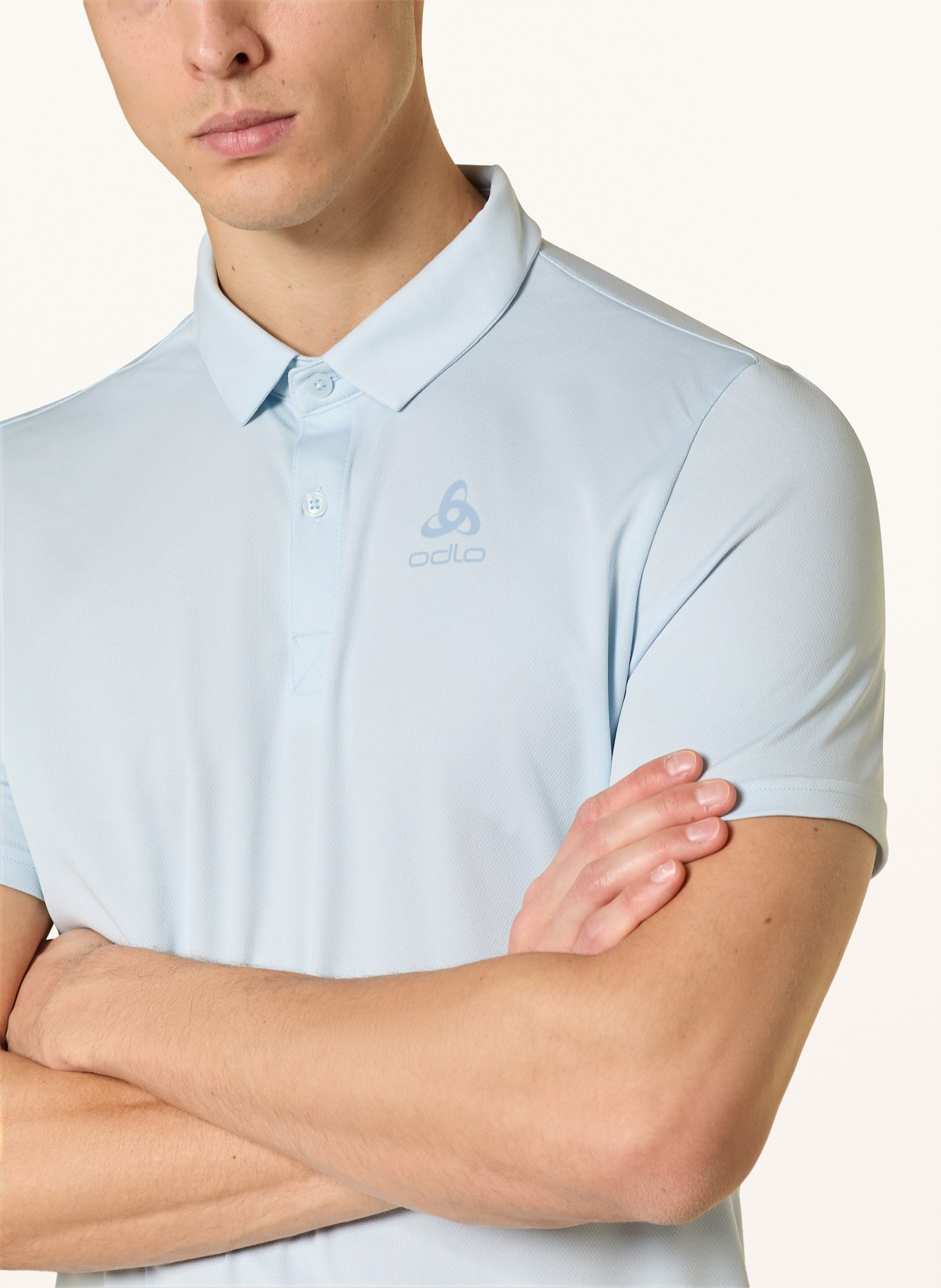 odlo Performance polo shirt CARDADA regular fit: LIGHT BLUE