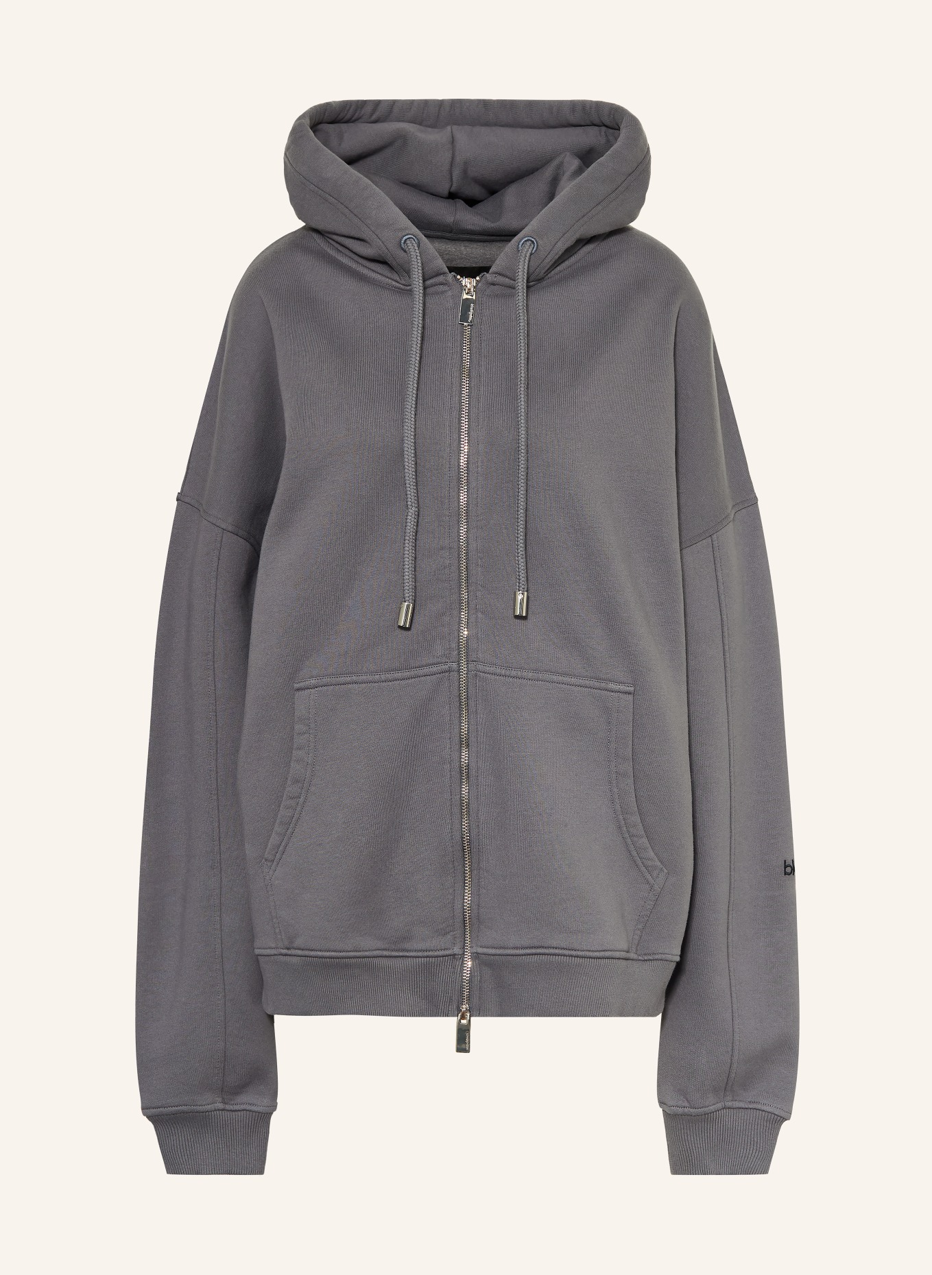 black palms Sweatjacke HONEY 2.0: DUNKELGRAU / SCHWARZ