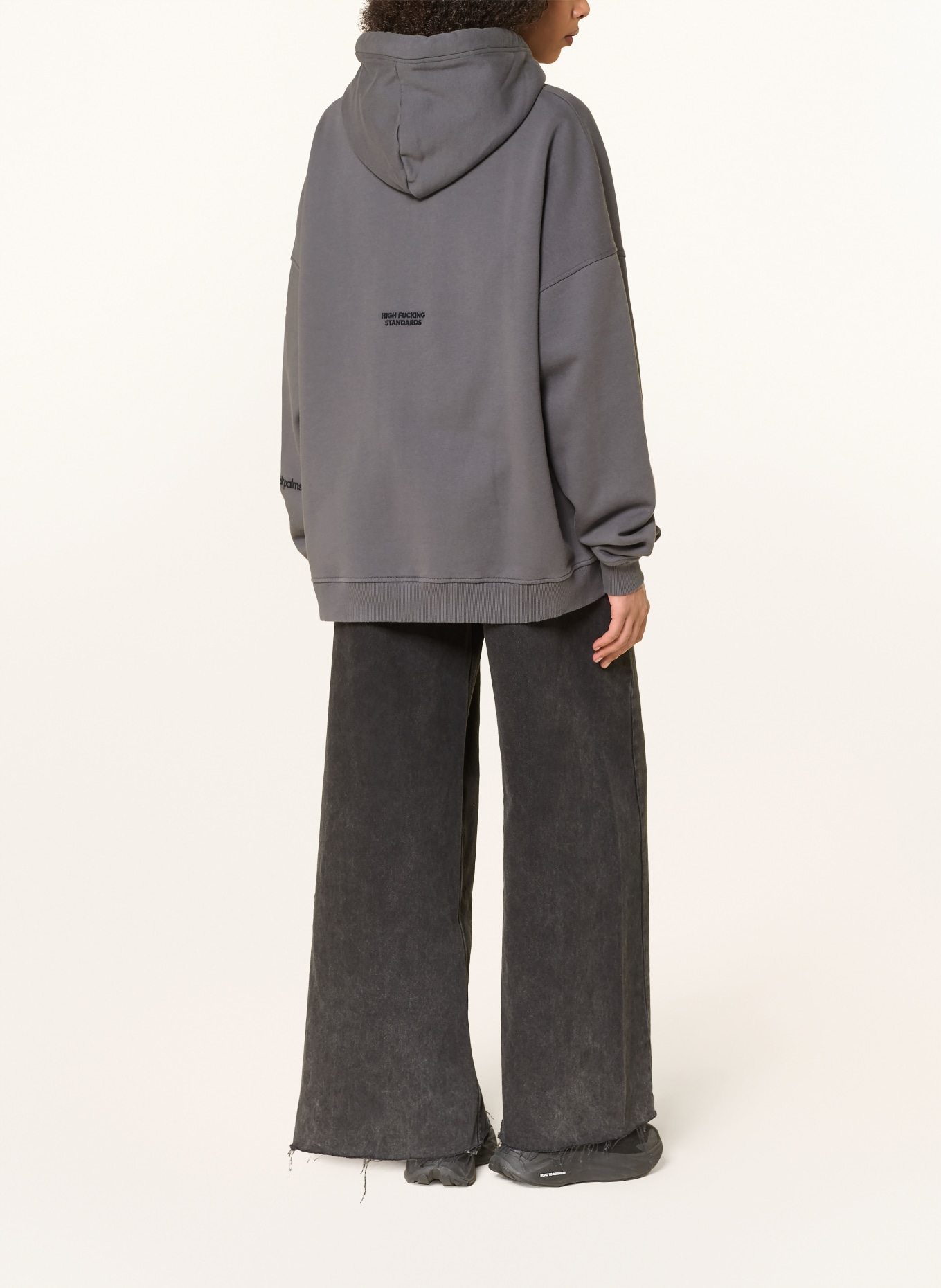 black palms Sweatjacke HONEY 2.0: DUNKELGRAU / SCHWARZ