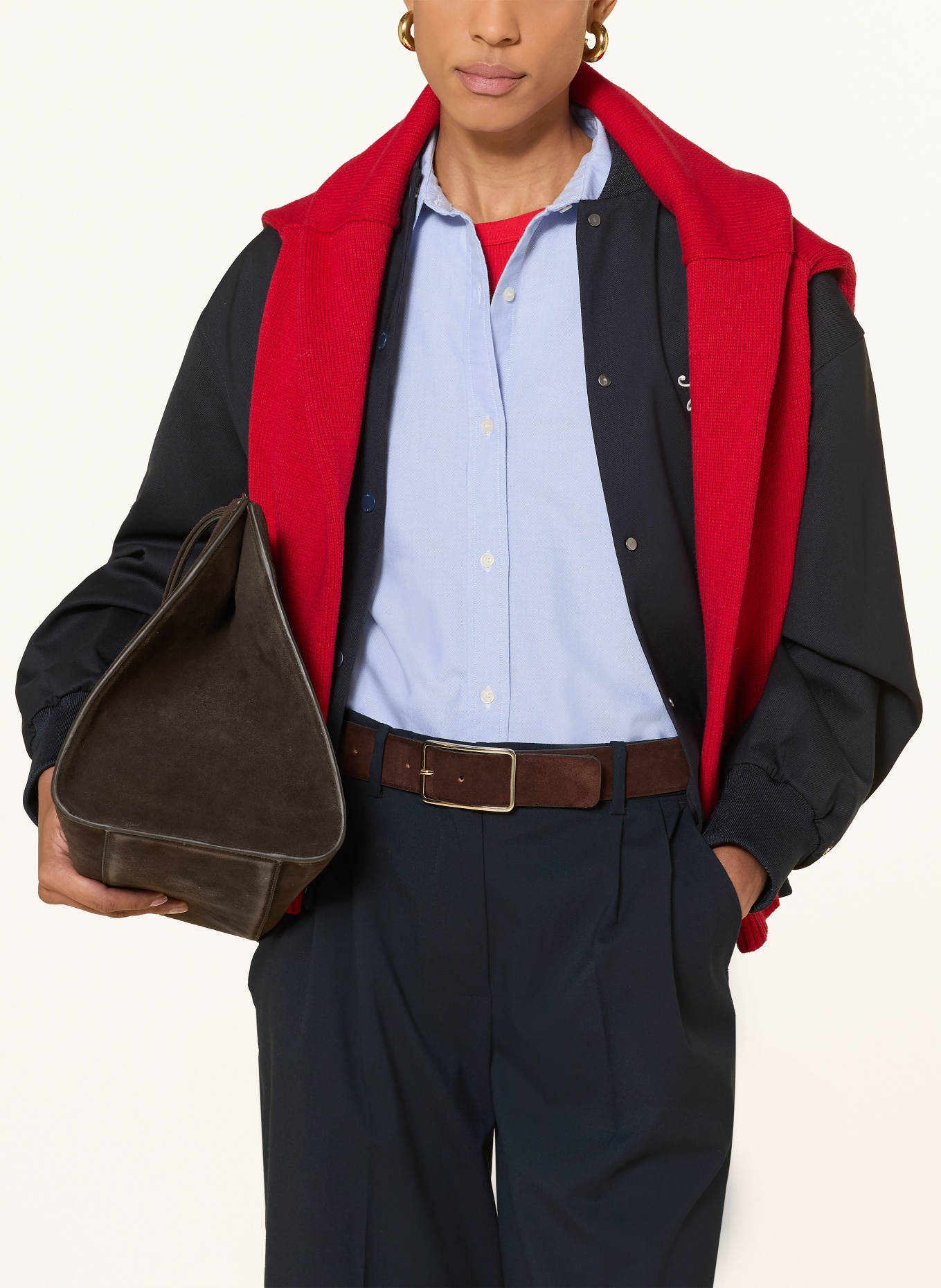 TOMMY HILFIGER overhemdblouse: LICHTBLAUW