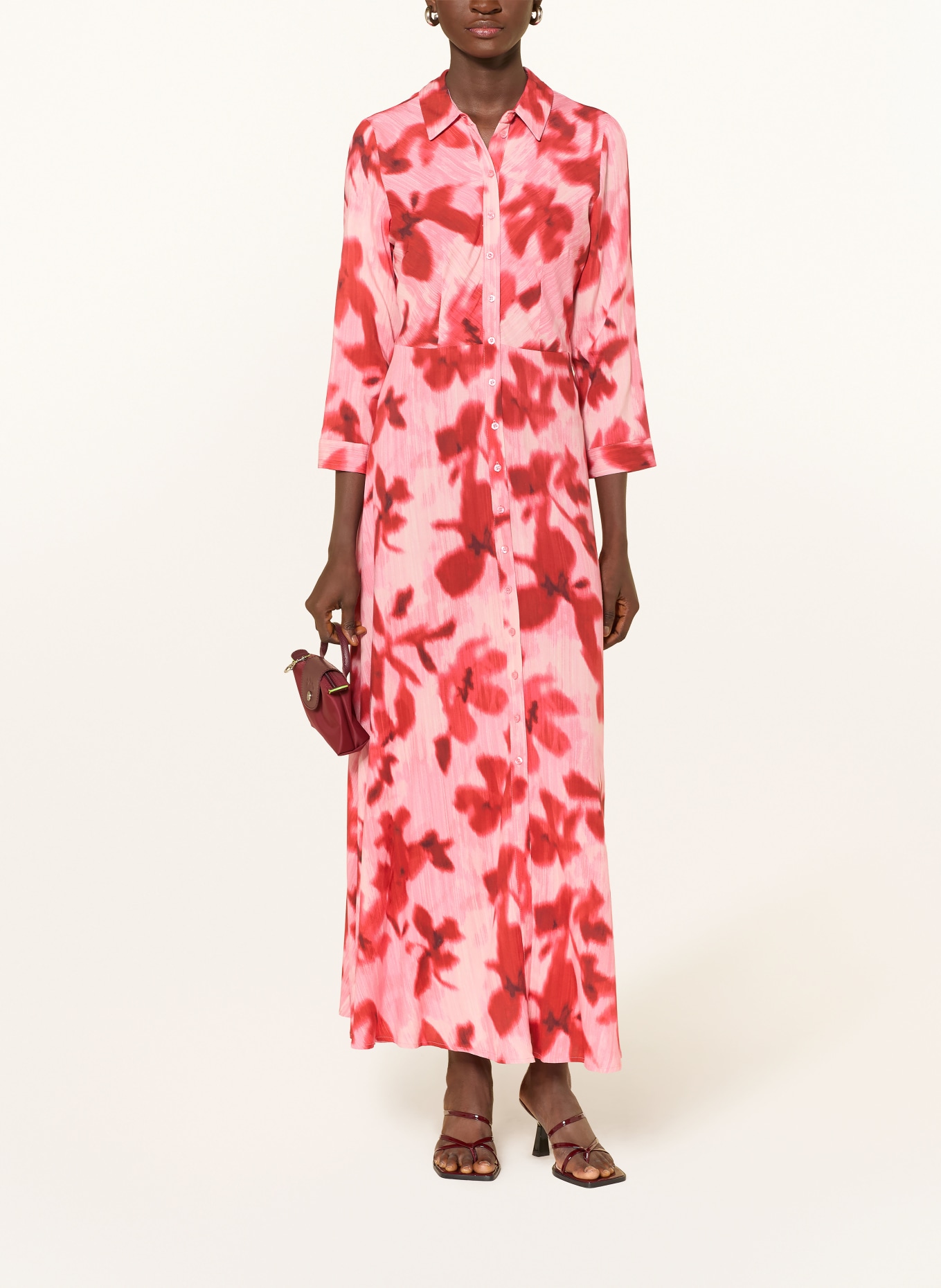 Y.A.S. Hemdblusenkleid: ROT / ROSA