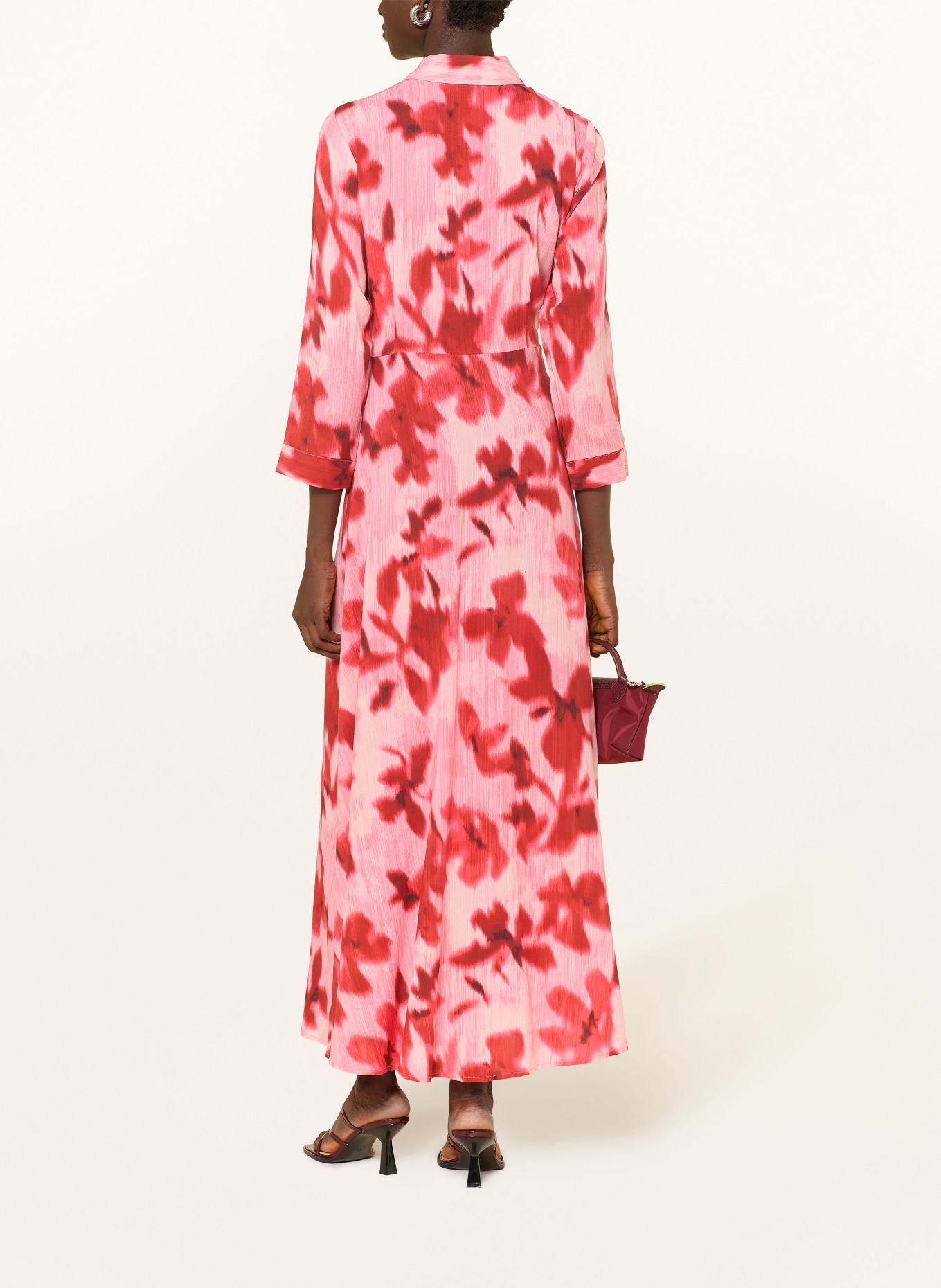 Y.A.S. Hemdblusenkleid: ROT / ROSA