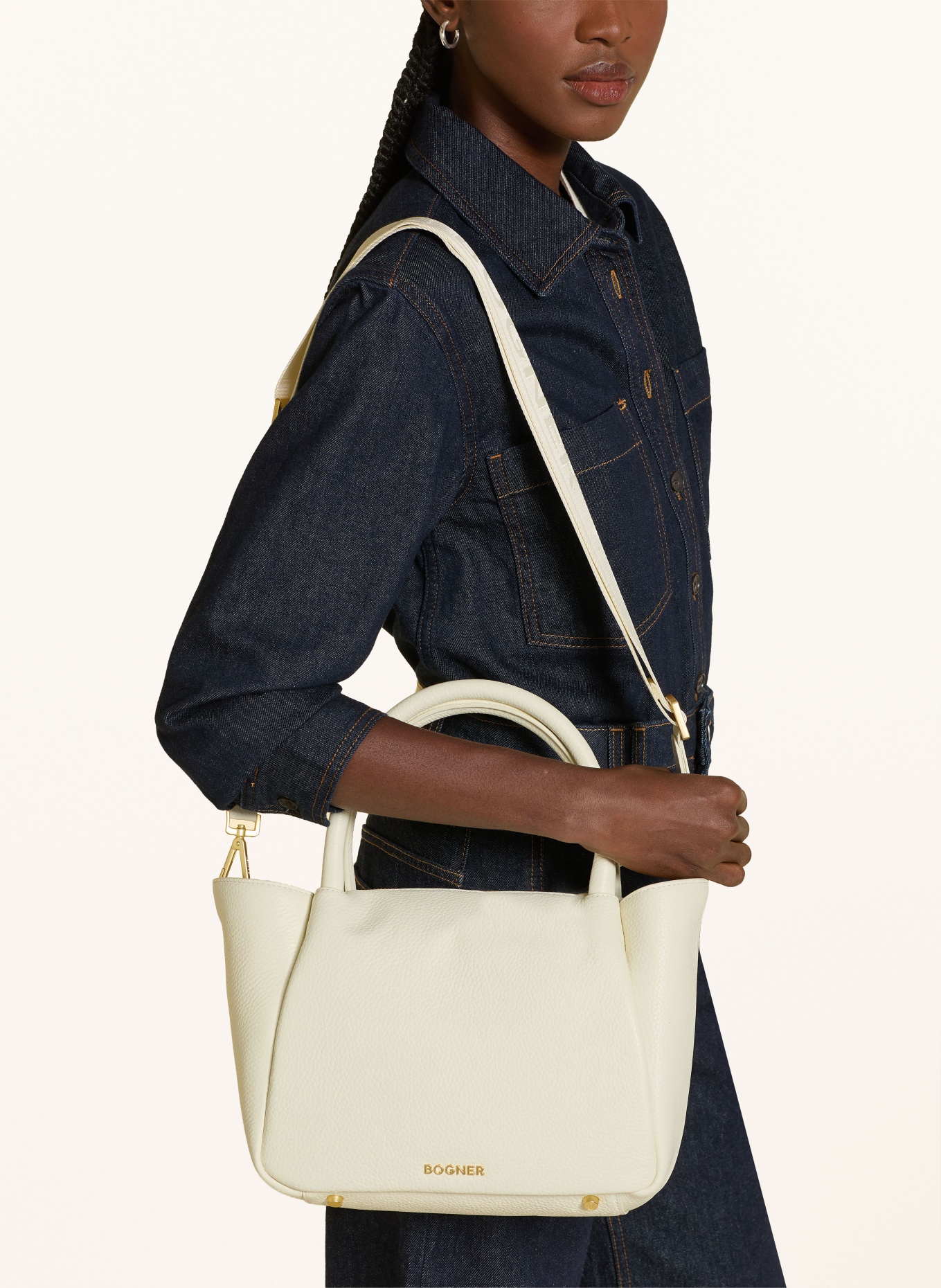 BOGNER Handbag WALLIS RAJA: CREAM / GOLD