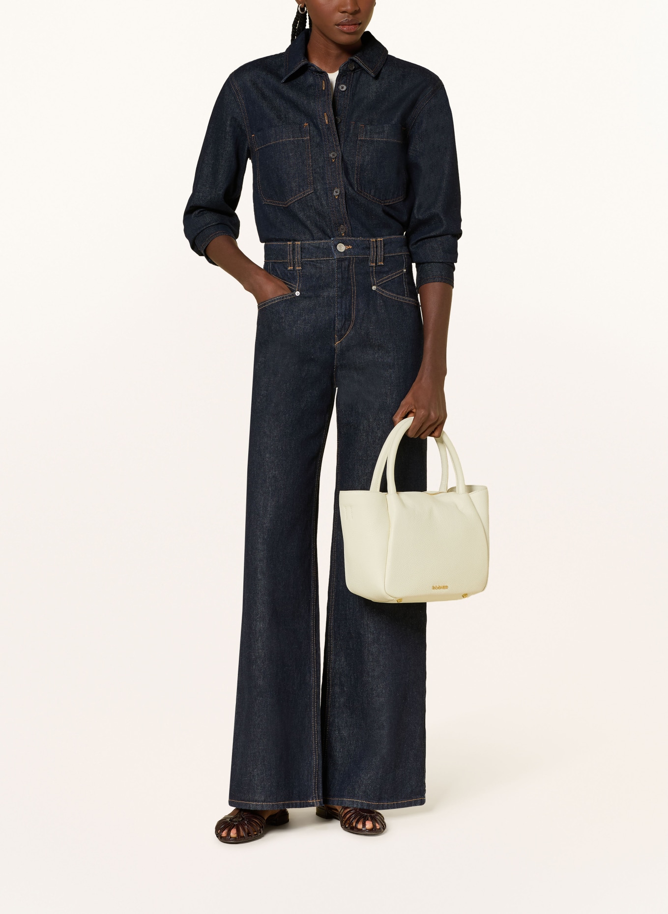 BOGNER Handbag WALLIS RAJA: CREAM / GOLD