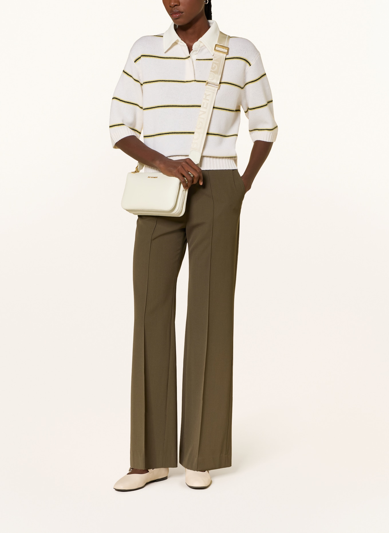 BOGNER Schoudertas WALLIS TAJA: CRÈME