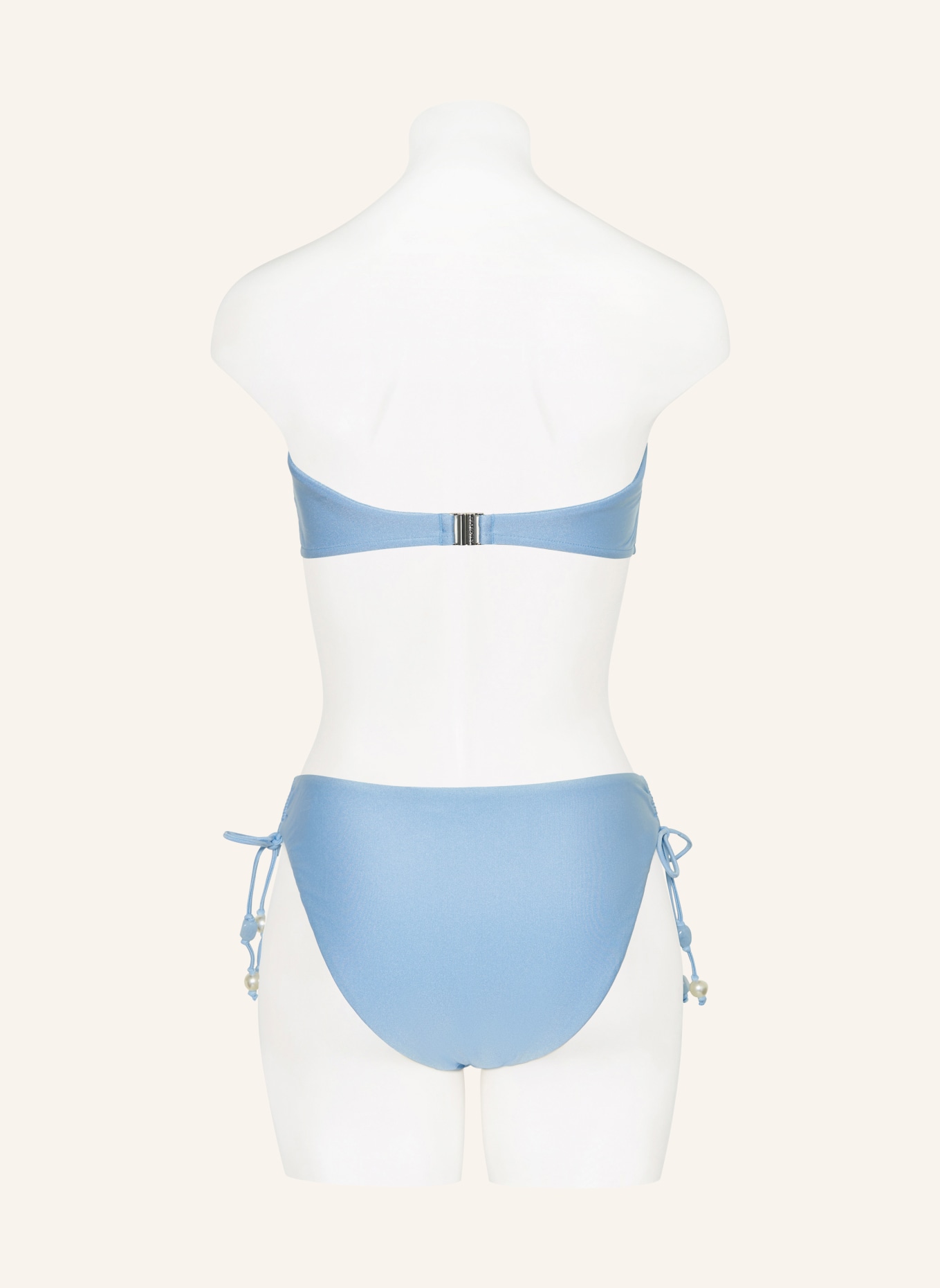 SEAFOLLY Góra od bikini bandeau PALERMO: JASNONIEBIESKI / BIAŁY