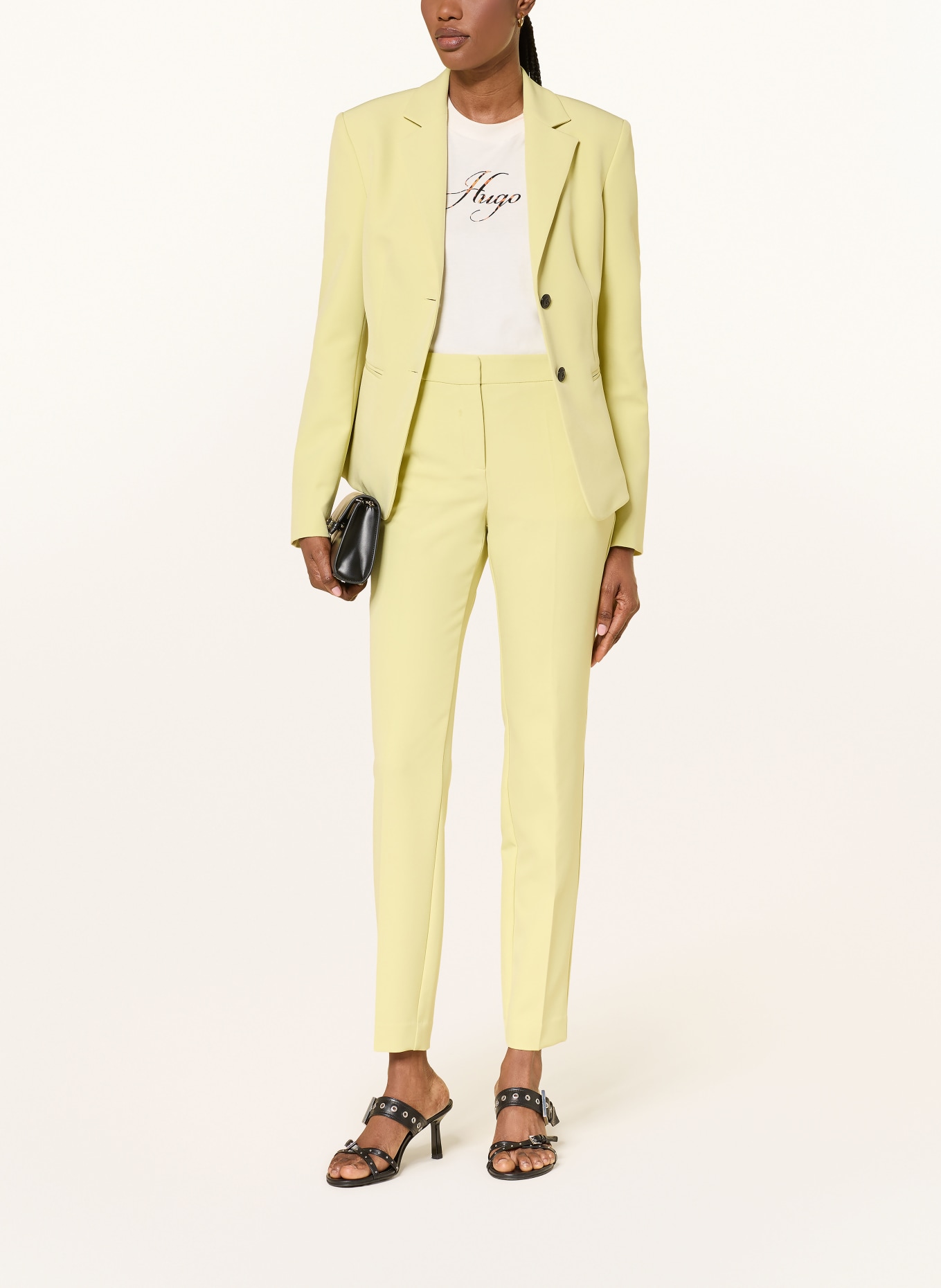 HUGO Spodnie HAGONIA: JASNOZIELONY