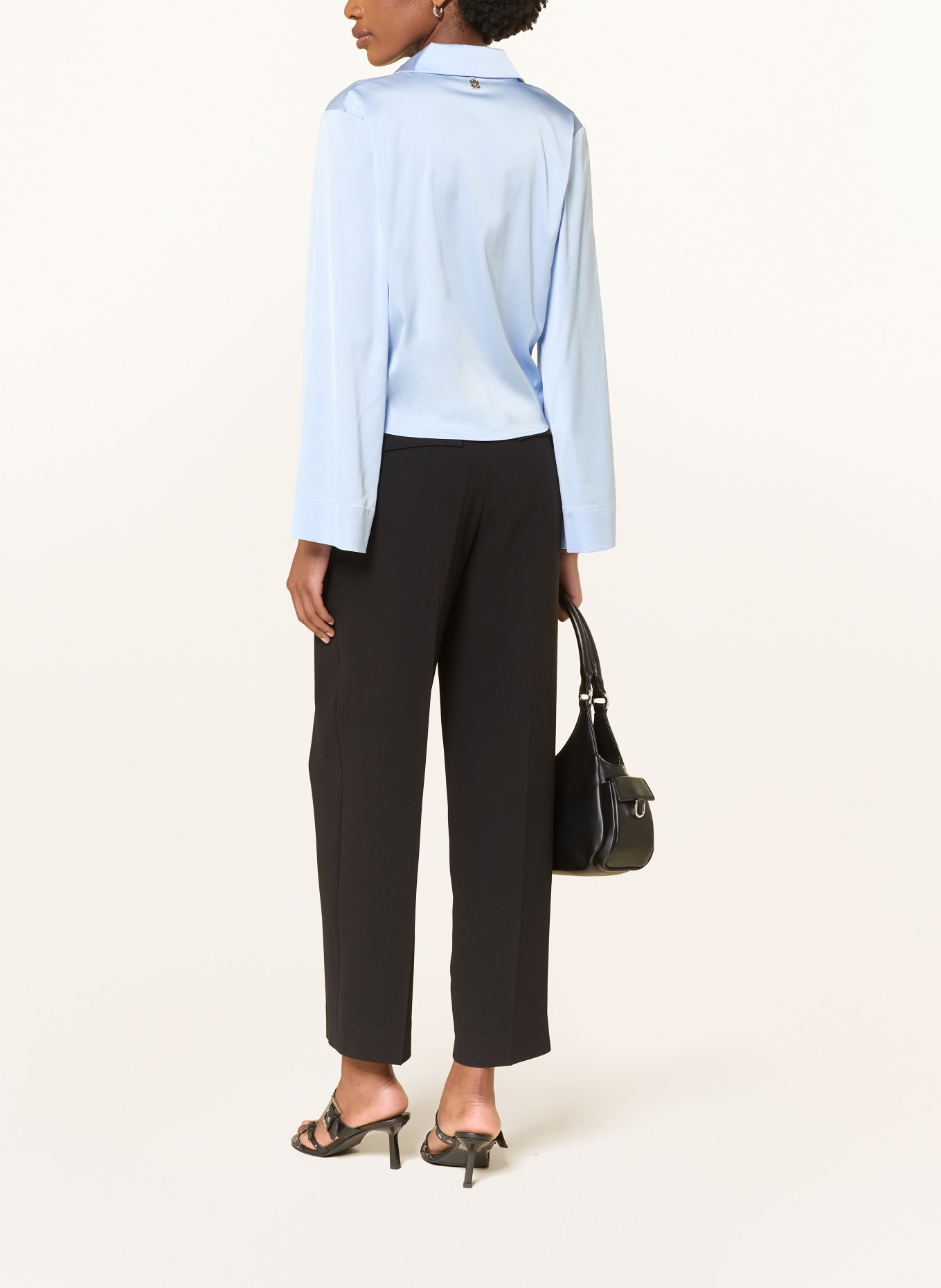 HUGO Satin blouse ERRIKA: LIGHT BLUE