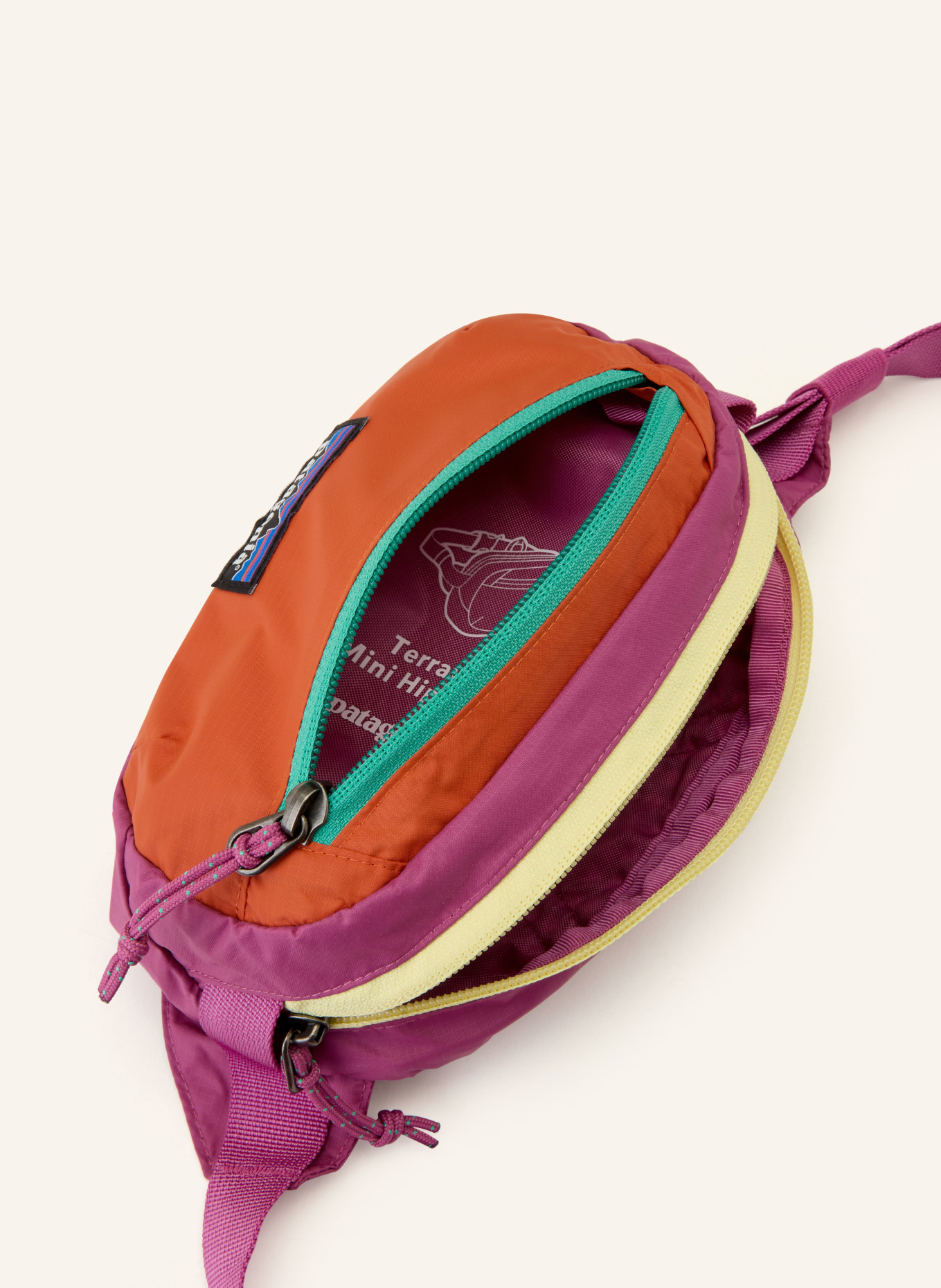 patagonia Ledvinka TERRAVIA MINI: FUCHSIOVÁ / ORANŽOVÁ