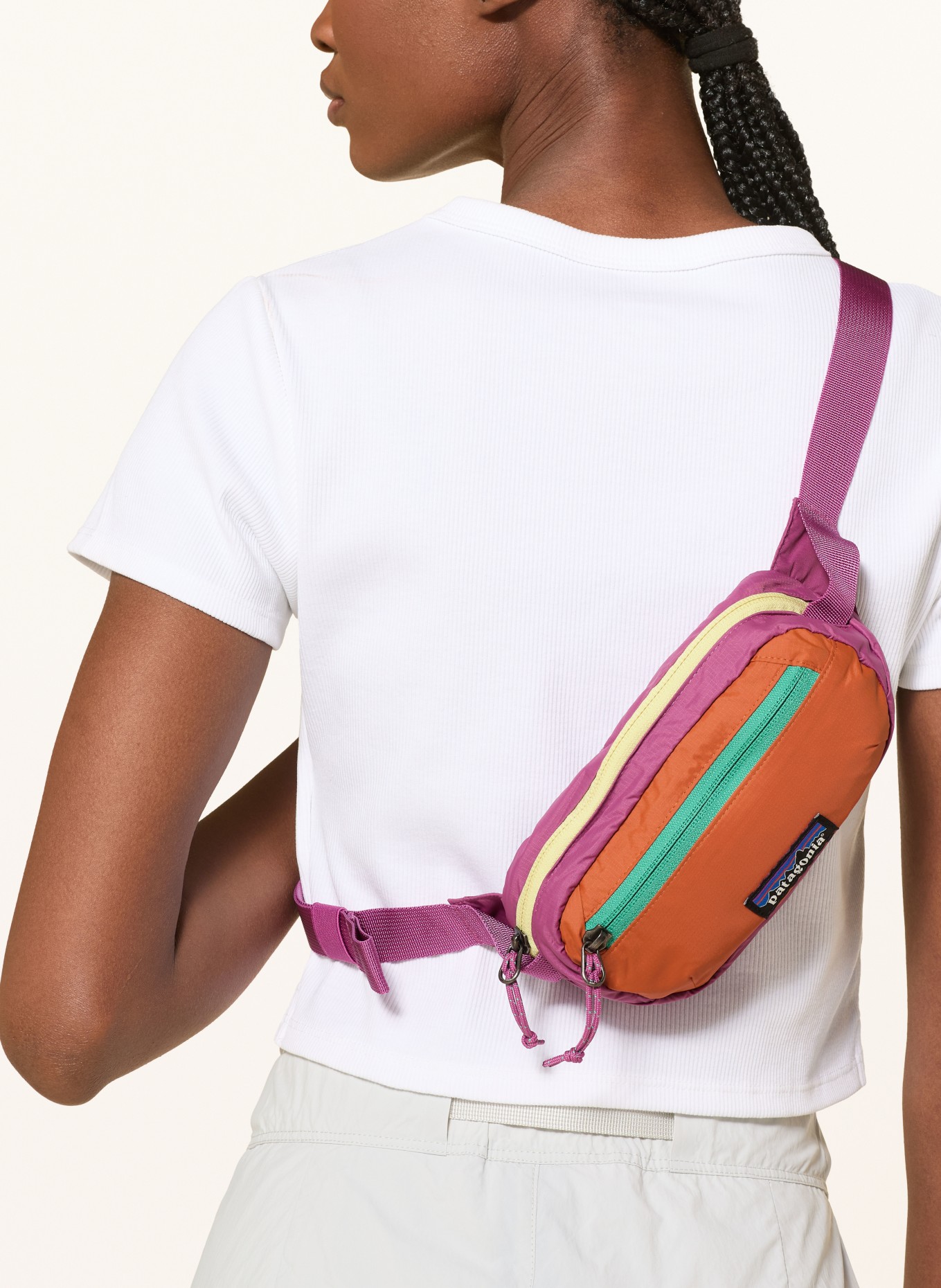 patagonia Ledvinka TERRAVIA MINI: FUCHSIOVÁ / ORANŽOVÁ