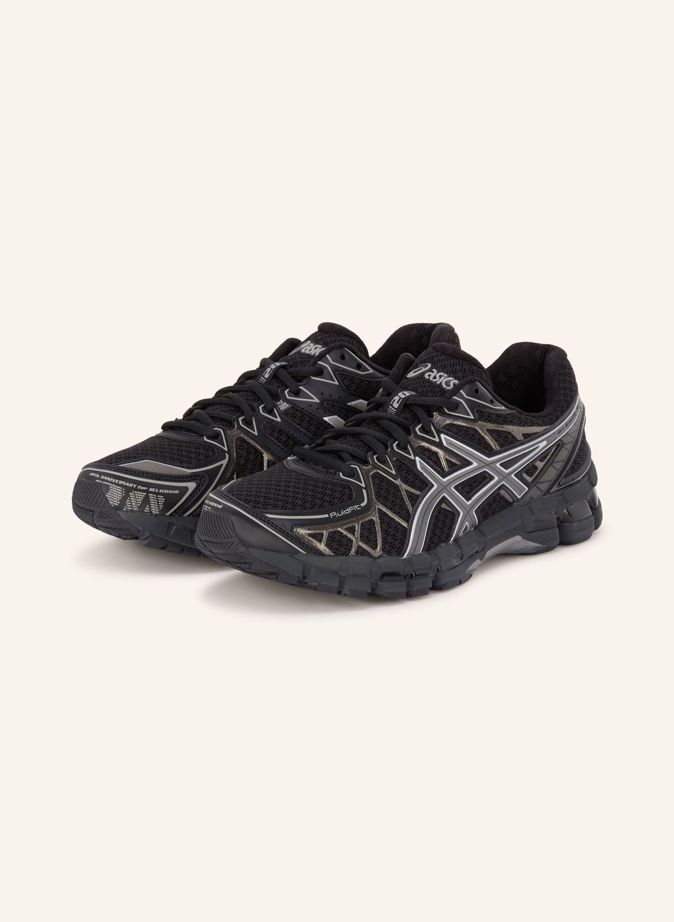 ASICS Sneaker GEL-KAYANO 20: SCHWARZ / GRAU