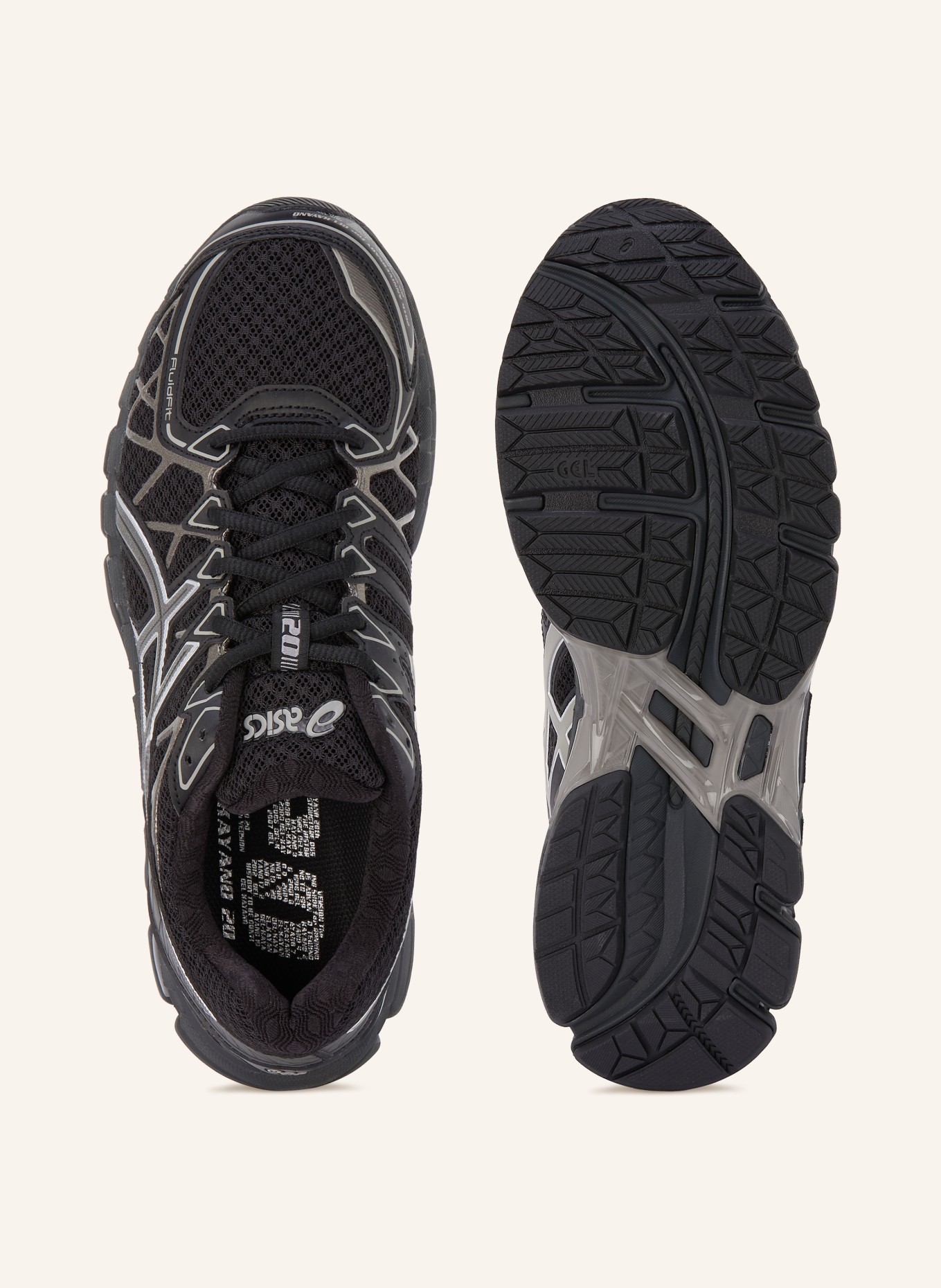 ASICS Sneaker GEL-KAYANO 20: SCHWARZ / GRAU