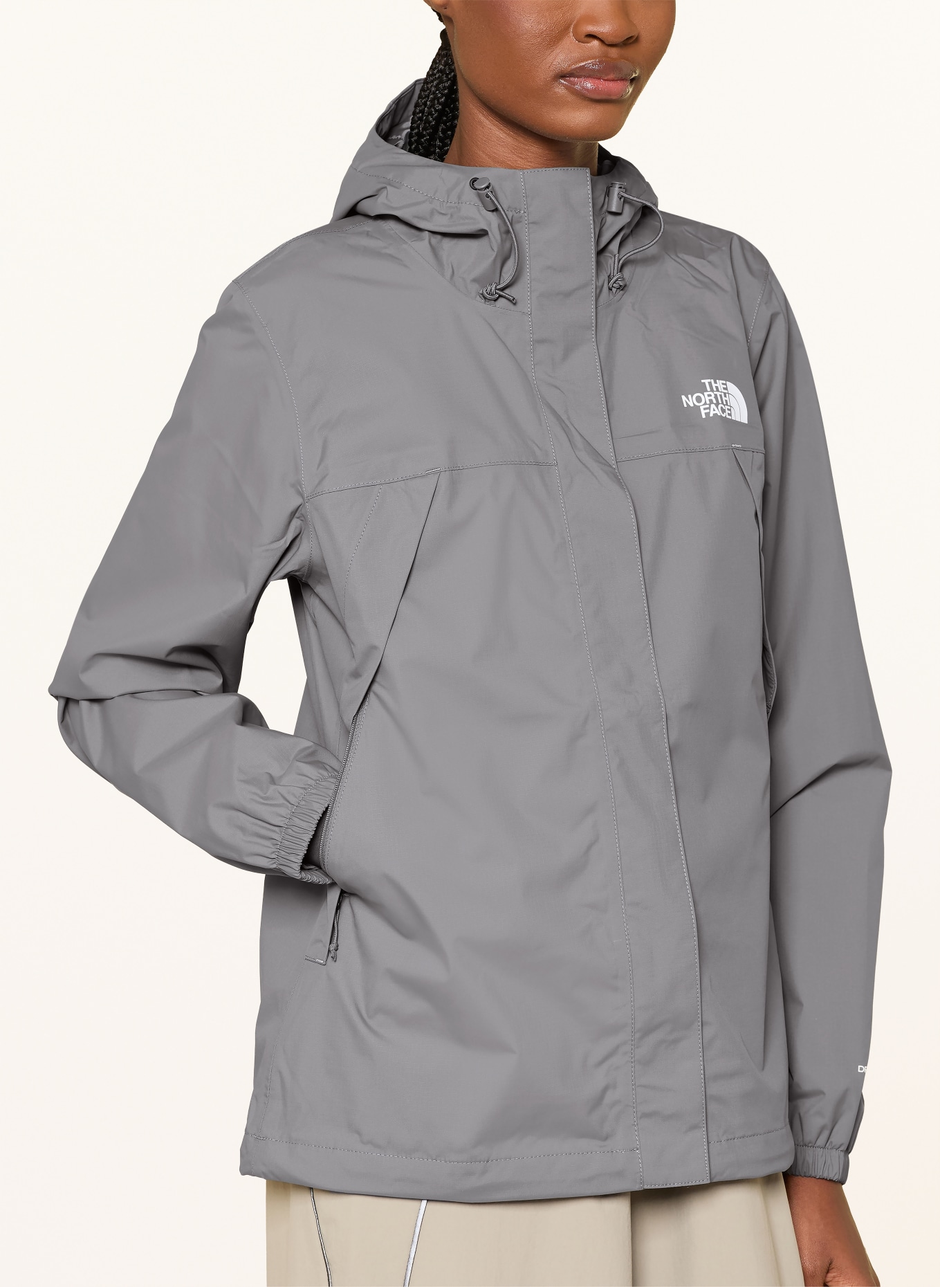 THE NORTH FACE Veste imperméable ANTORA: GRIS FONCÉ