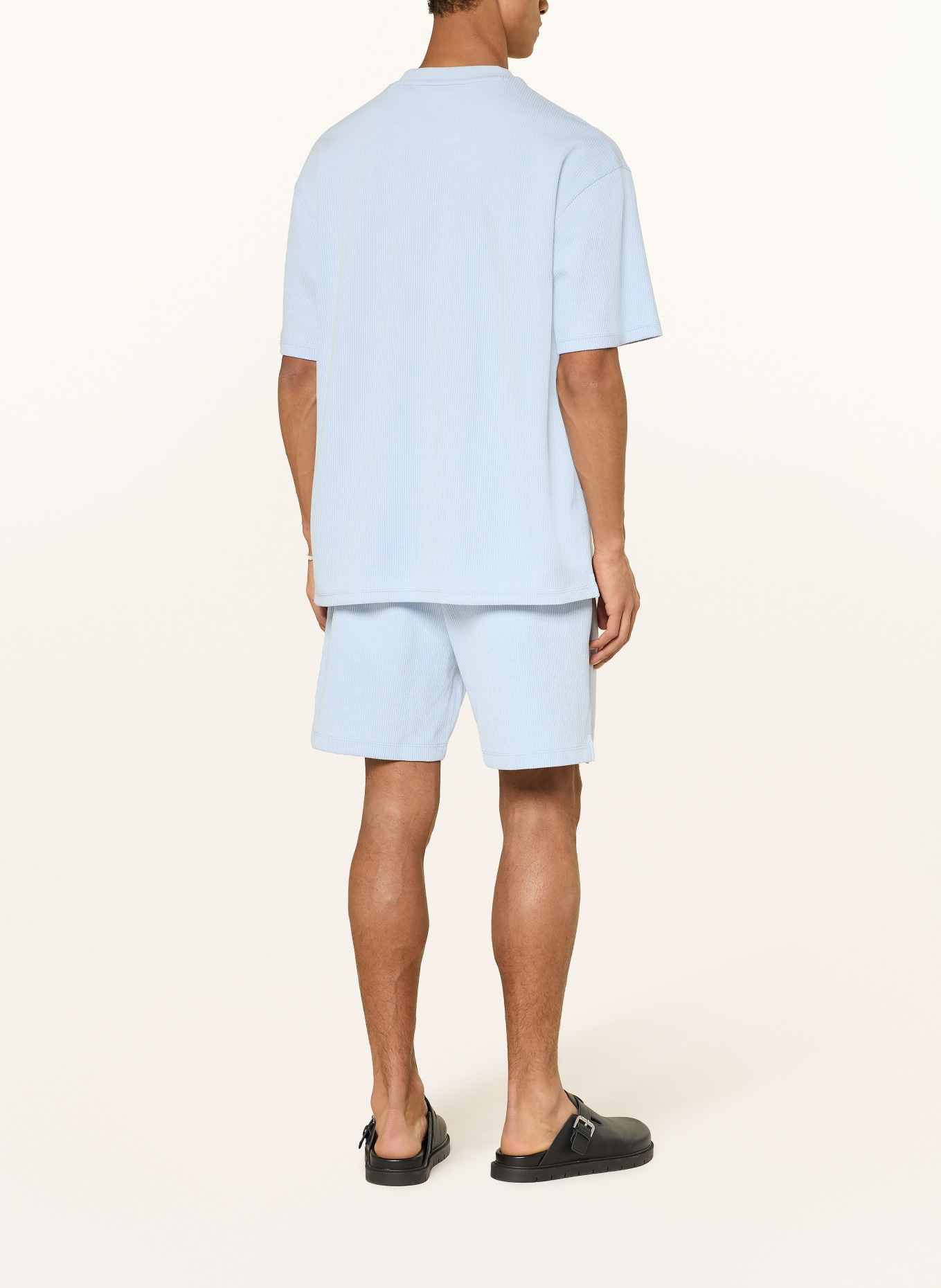 HUGO T-shirt NUWAFFLE: LICHTBLAUW