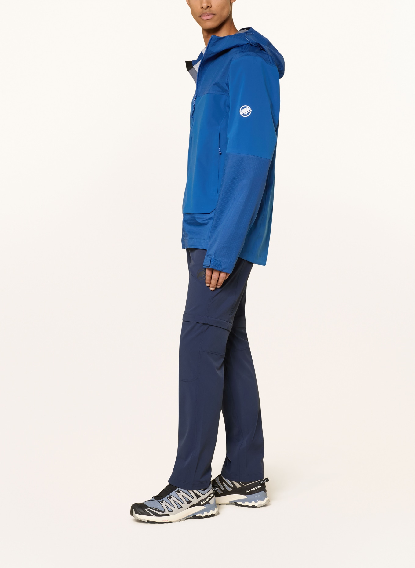 MAMMUT Hardshell-jas DUCAN GUIDE HS HOODED: BLAUW