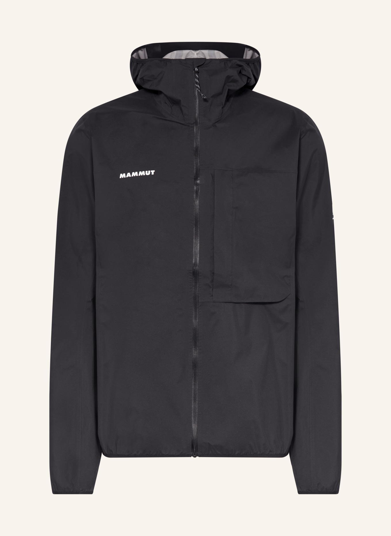 MAMMUT Hardshell-Jacke DUCAN LIGHT: SCHWARZ